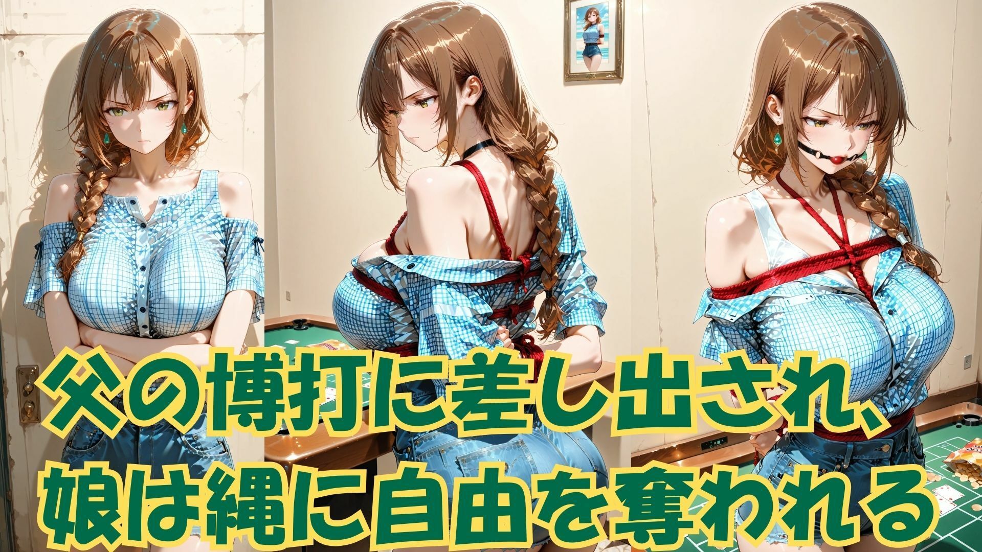 サンプル画像2:縛られた美貌 娘が売り渡される終わりなき夜の物語(緊縛同人) [d_663164]