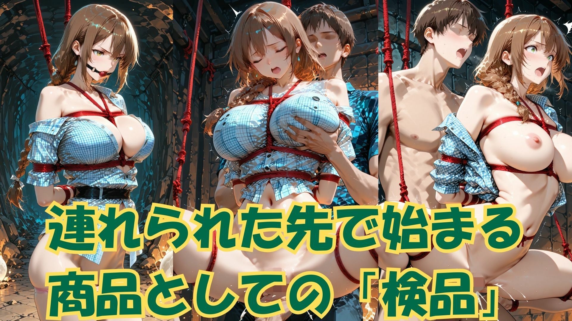 サンプル画像4:縛られた美貌 娘が売り渡される終わりなき夜の物語(緊縛同人) [d_663164]