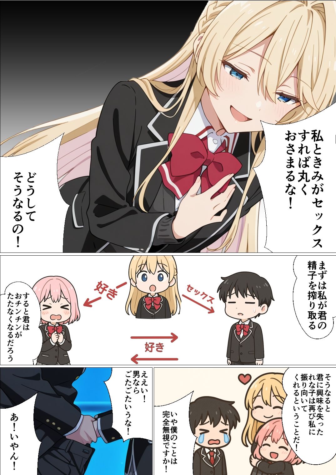 わたしがチンポを挿入できるわけないじゃん、ムリムリ！2 画像10