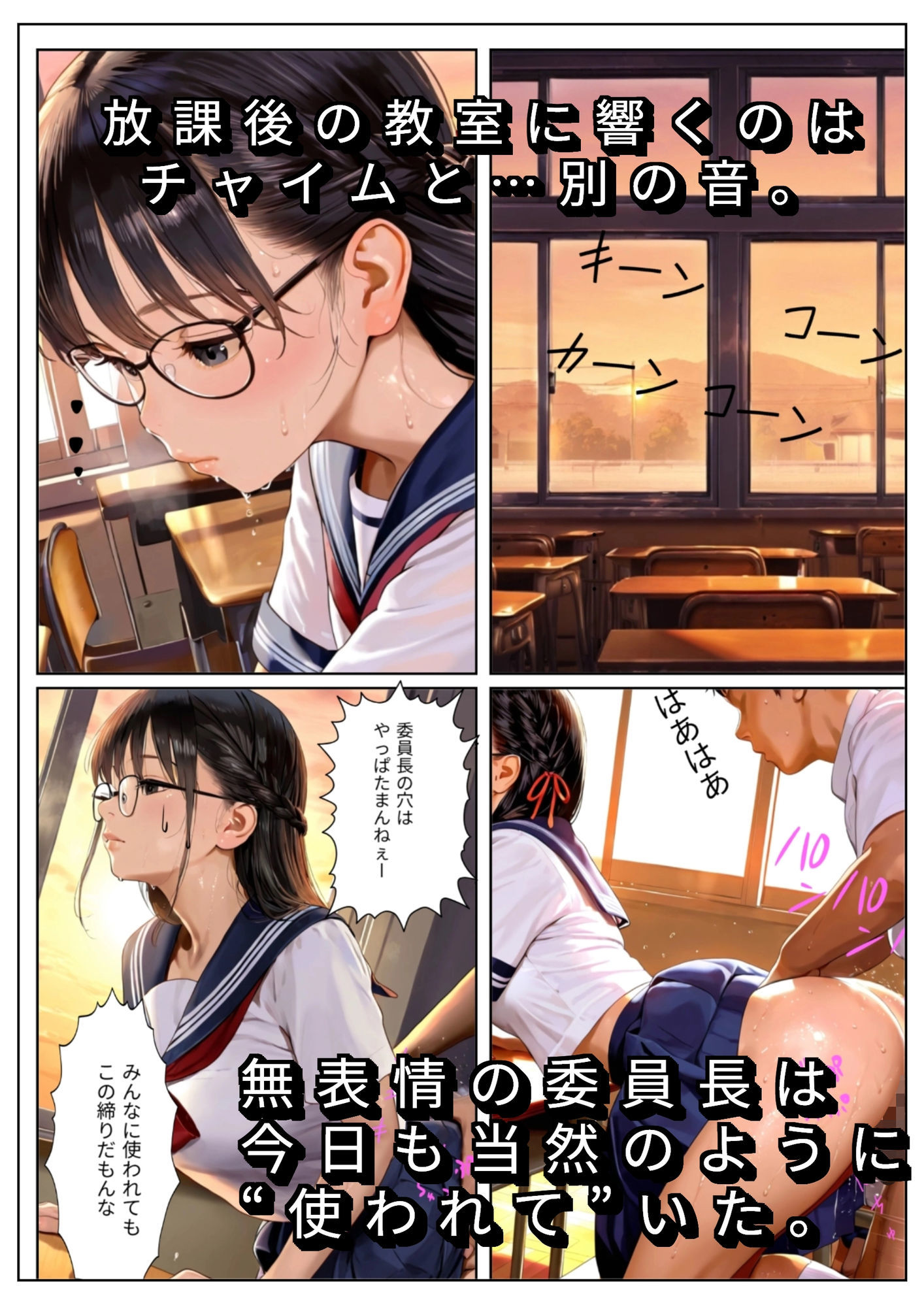 サンプル画像1:無表情の委員長はみんなの玩具(ネバーランド) [d_663579]