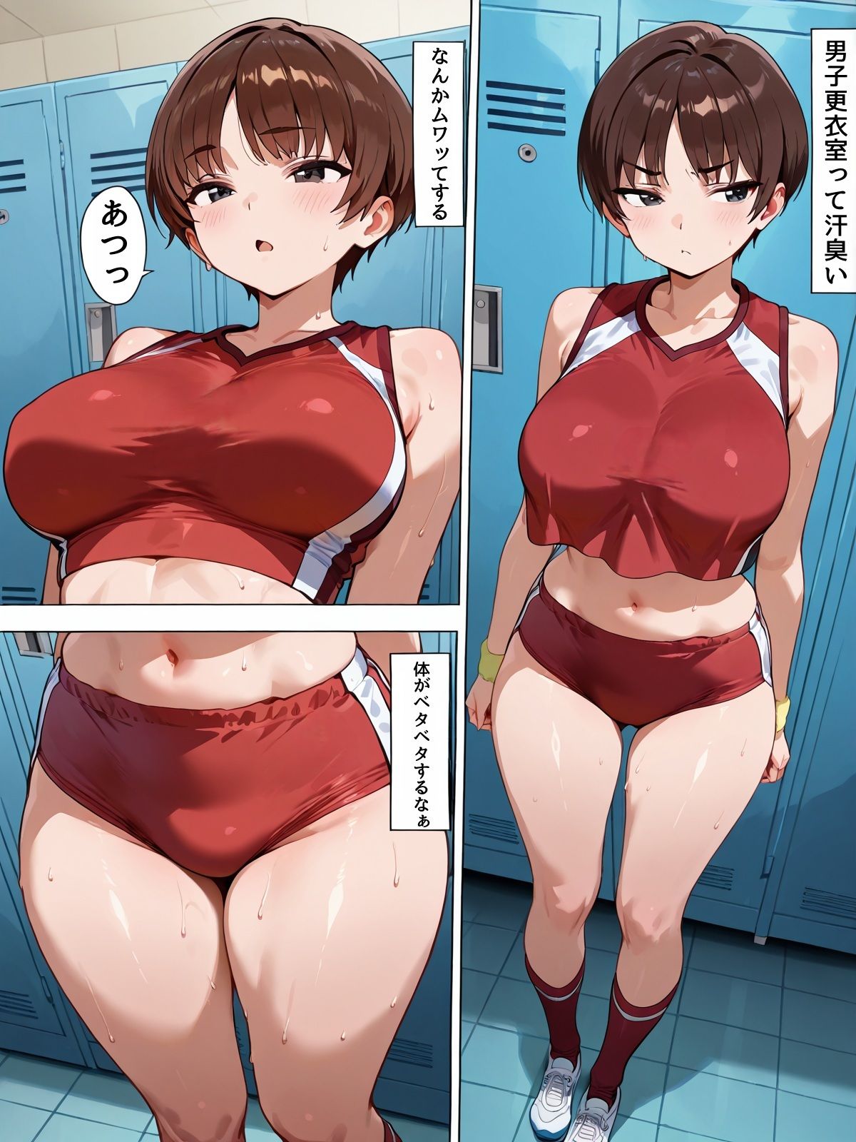 強気な陸上部女子が生中出しで子宮開発されて堕ちる汗だくエッチ 画像3