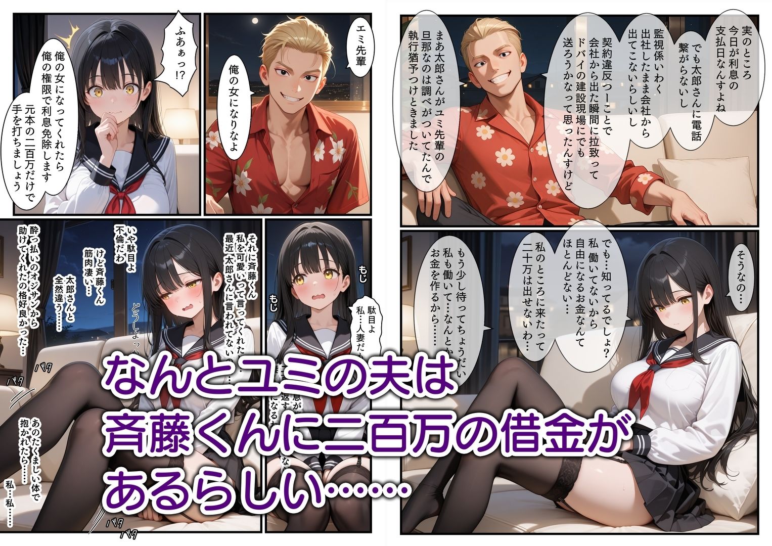 サンプル画像4:NTR 平成一桁生まれ主婦デカチン借金取りに堕ちる(エロ漫画専門店・南国ピンク) [d_664981]