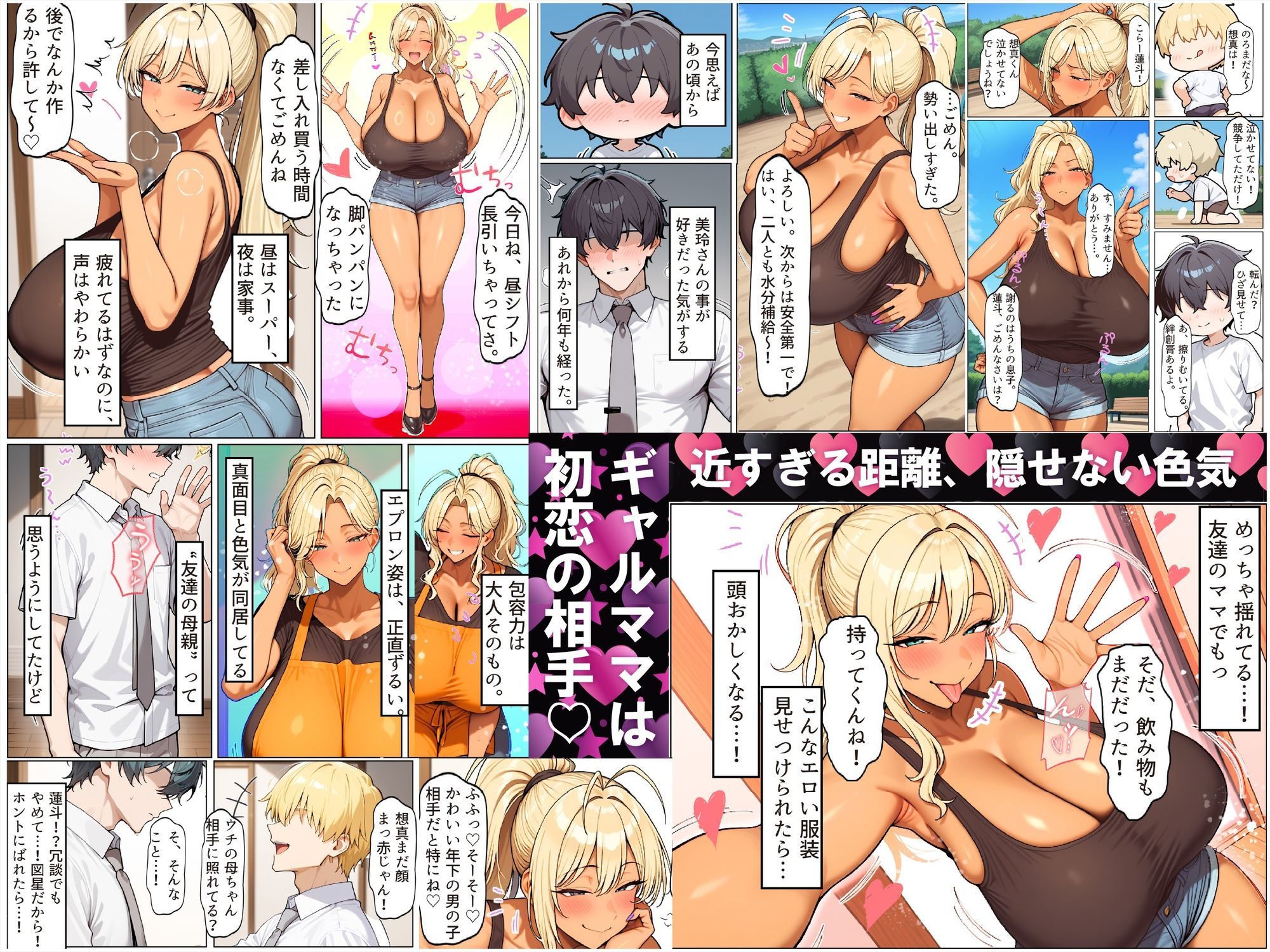 サンプル画像2:友達の爆乳ギャルママと本気の孕ませ交尾するまで〜ずっと好きだった幼馴染の母親に子種をたっぷり流し込み(ちるイル) [d_664988]