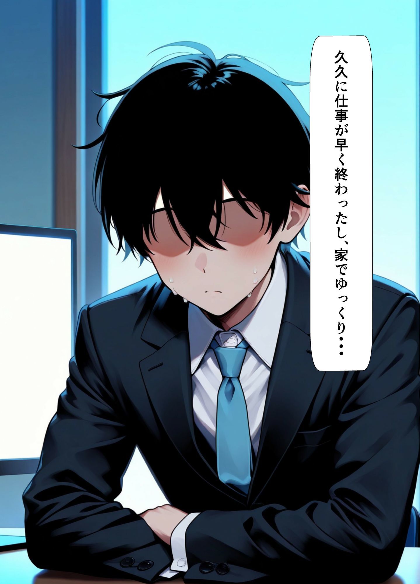 サンプル画像1:残業1000時間の対価 ―社畜リーマンと契約サキュバス―(ペロペロチンチーノ) [d_665286]