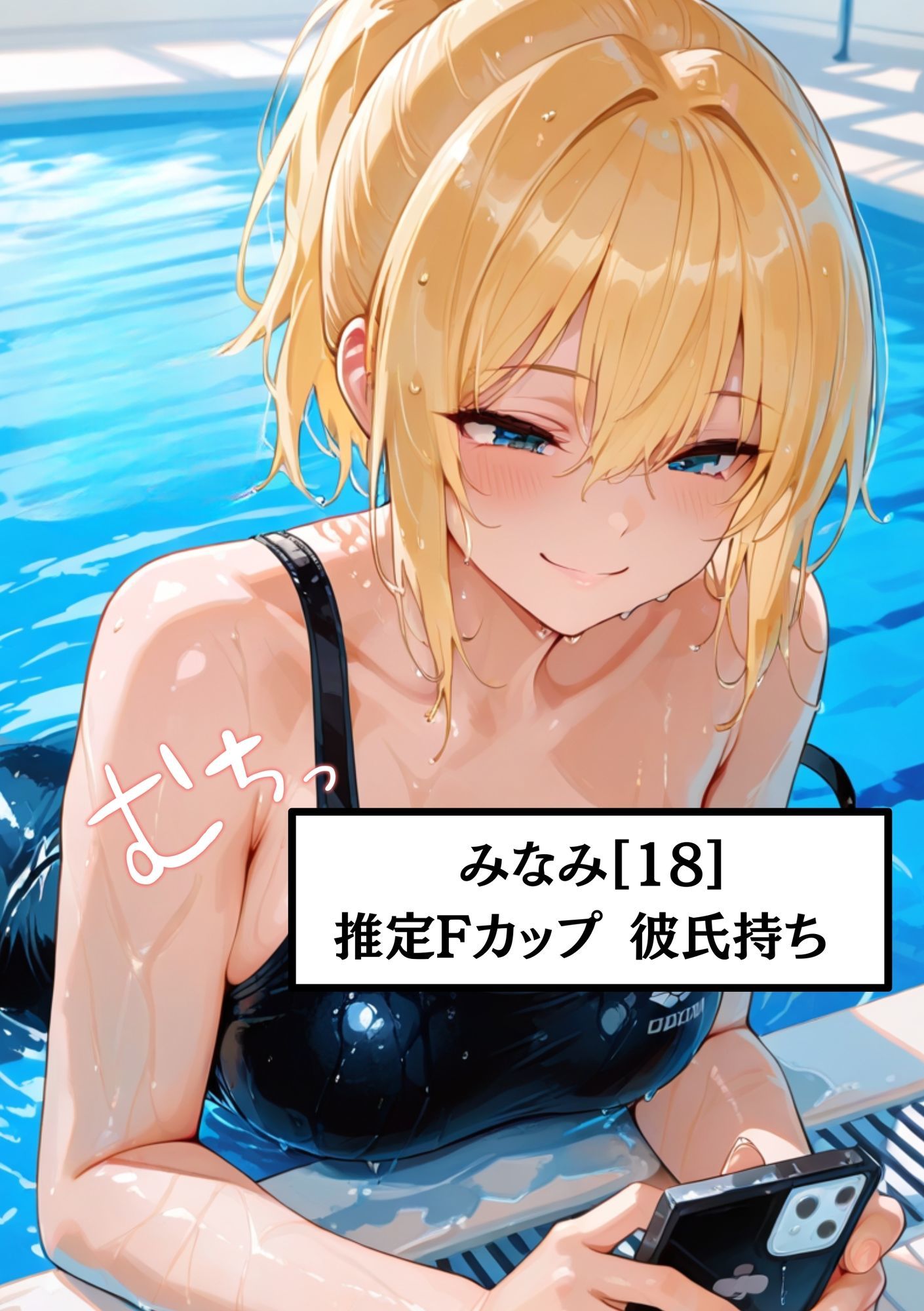 【スク水女子校生NTR】水泳部のみなみ［18］スク水巨乳がエロすぎて「中出しダメ！」って言われても中出し分からせ孕ませ 画像1