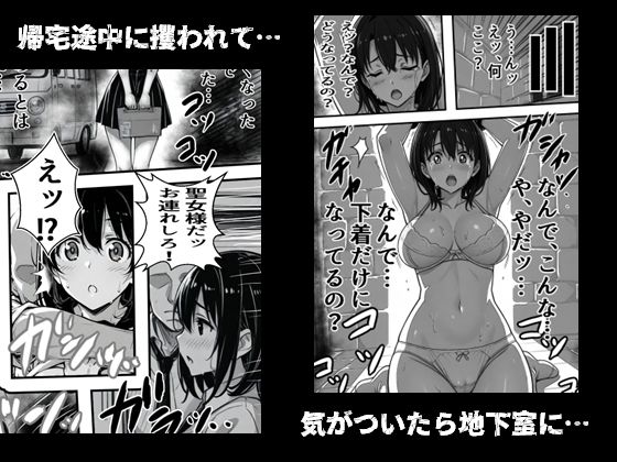 サンプル画像1:聖女と呼ばれて地下室に…帰宅途中に攫われて(絹宝団) [d_665306]