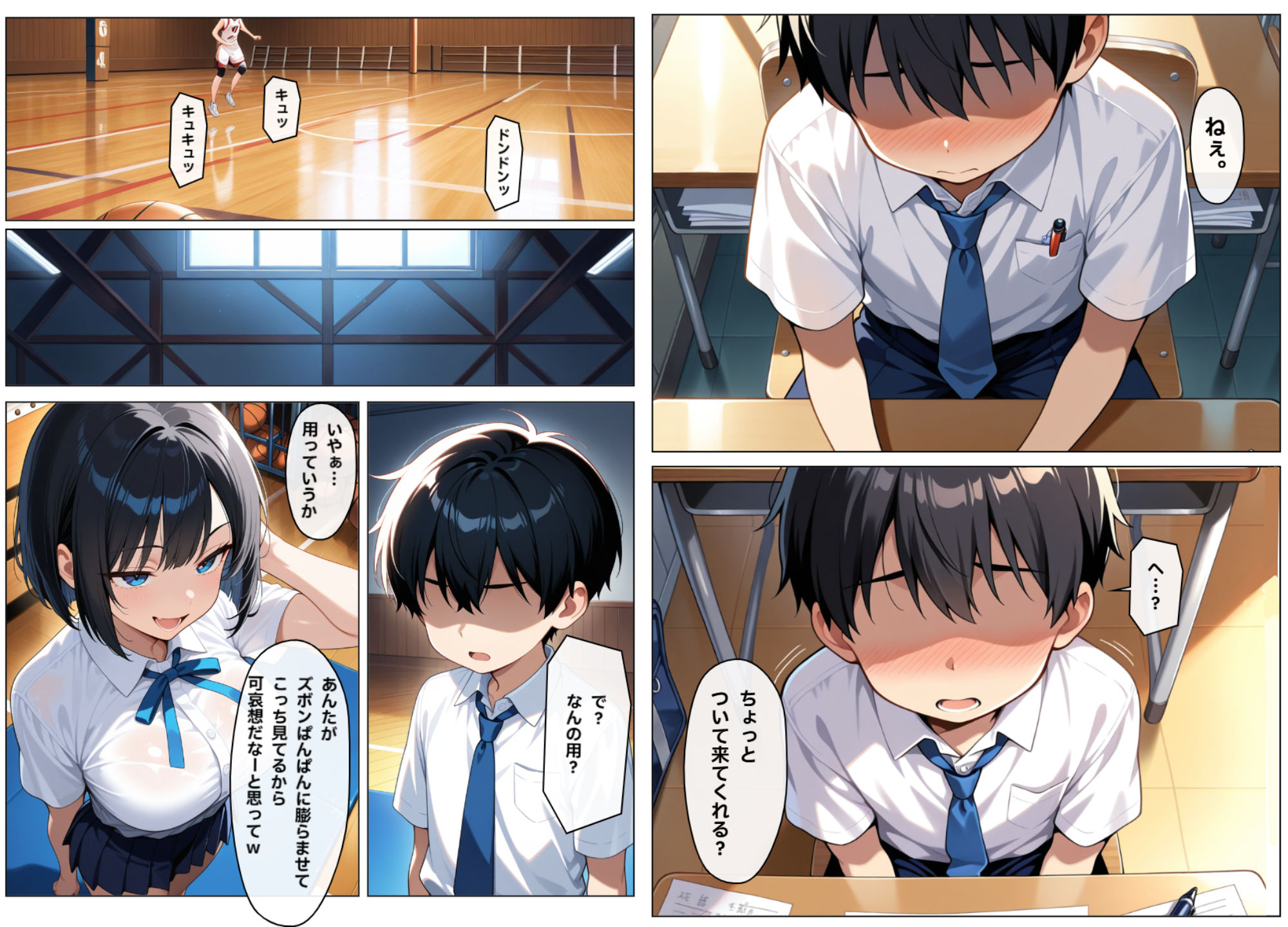 巨乳になって、からかってきた同級生に懇願お射精させる話 いにしえのトイレ エロ漫画5
