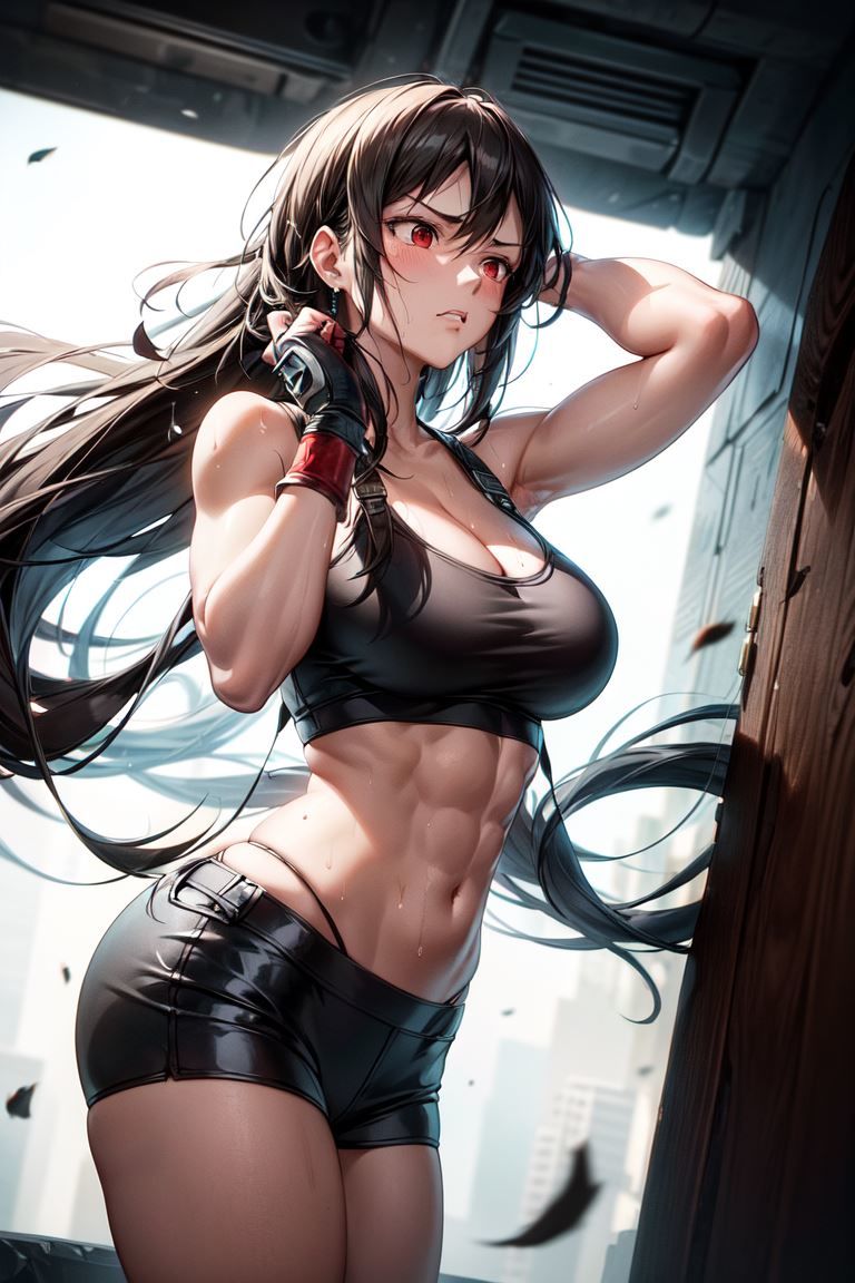 サンプル画像2:ティファ・ブレイヴ 〜闇と闘う正義の拳〜(ラブリーパンチ（パロディ）) [d_666648]