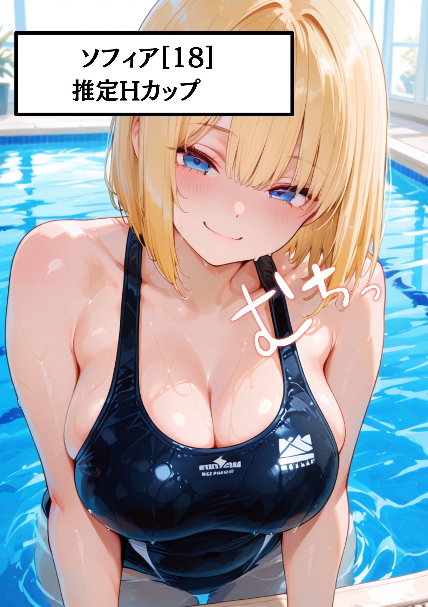 サンプル画像1:【ビッチすぎる外国人と濃厚SEX】部活中に外国人痴女巨乳ソフィア［18］Hカップスク水のまま中出し(白乳美もも先輩) [d_666682]