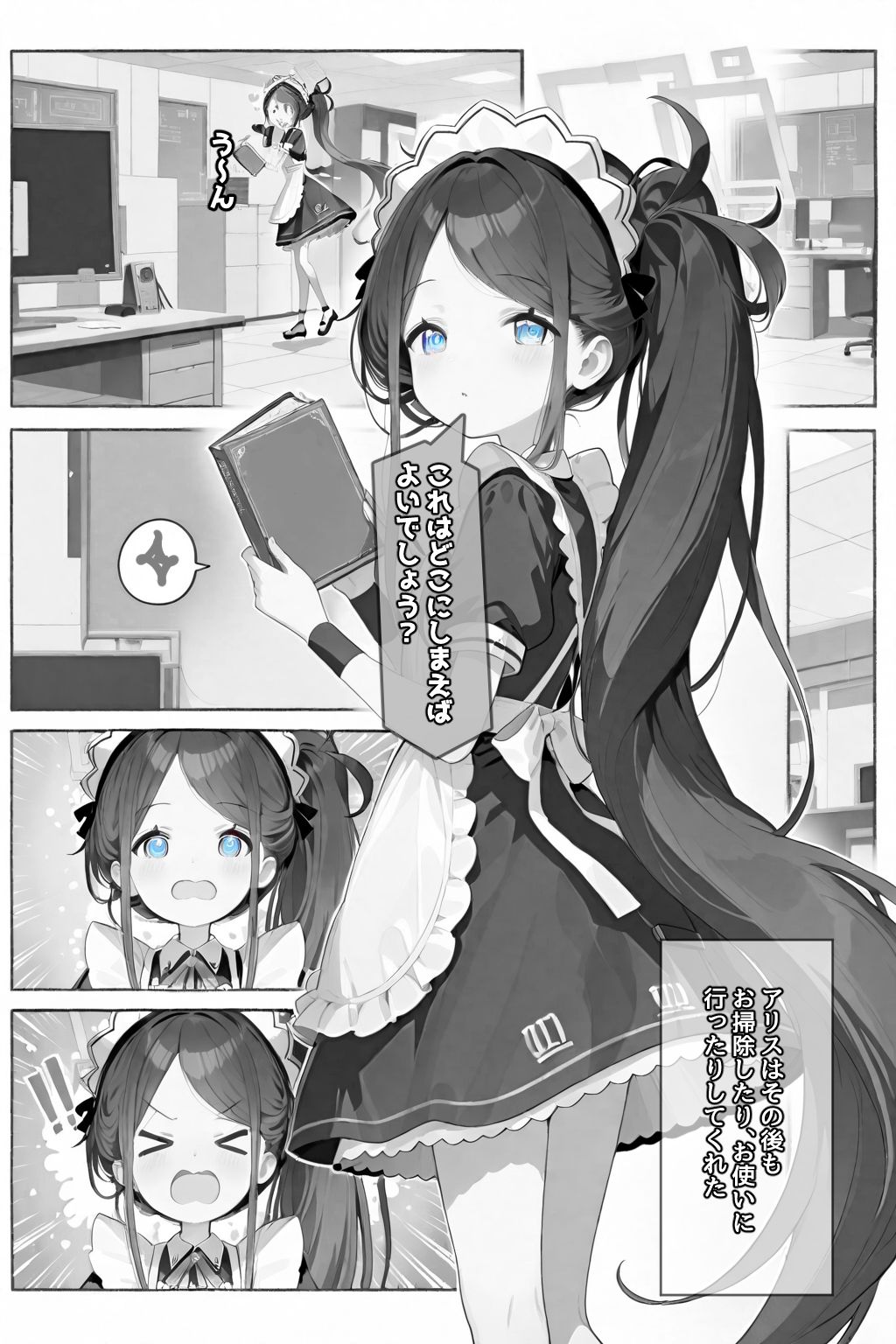 サンプル画像3:メイドはご奉仕するのが仕事です！(AImoral) [d_667074]