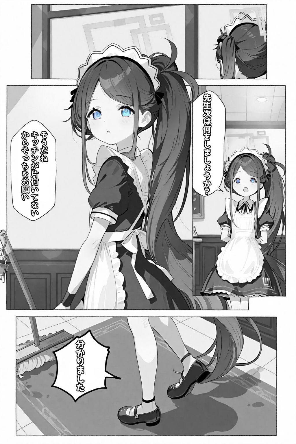 サンプル画像6:メイドはご奉仕するのが仕事です！(AImoral) [d_667074]