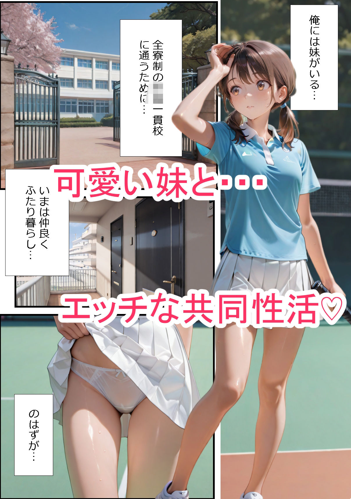 サンプル画像1:大好きな妹との共同性活 Vol.1(あびえーしょん) [d_667196]