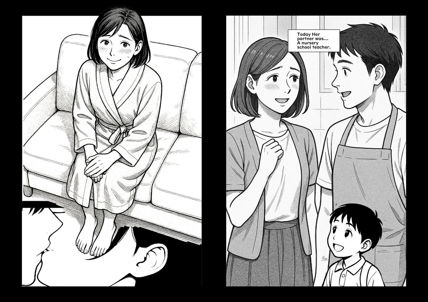 サンプル画像2:【AI作品】ママチャリの人妻(悪魔がきたりて) [d_667306]