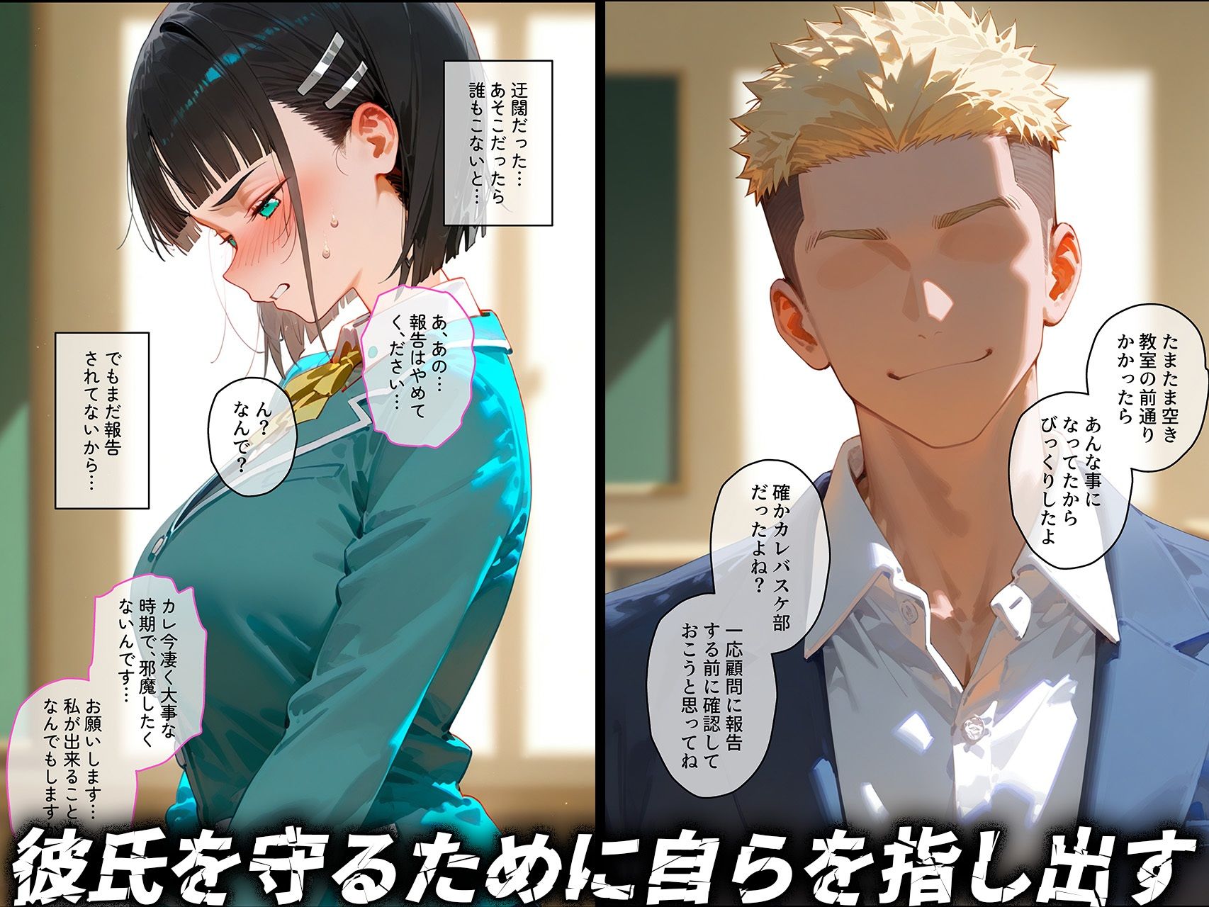 【桐ヶ谷◯葉】俺の大好きな清楚彼女が寝取られ快楽堕ちする話3