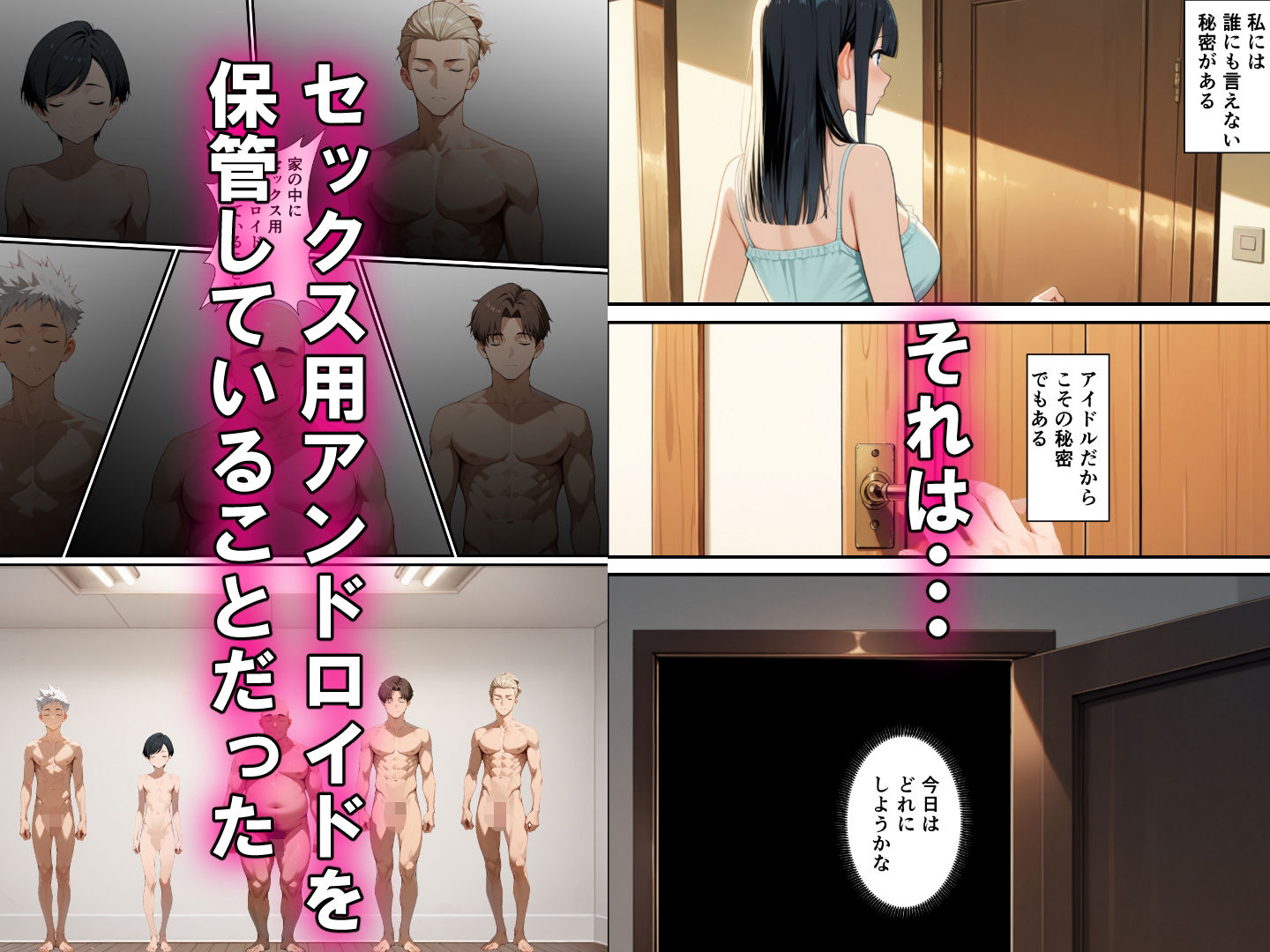 サンプル画像2:人気アイドルがアンドロイドに調教される話(小林まん) [d_667533]