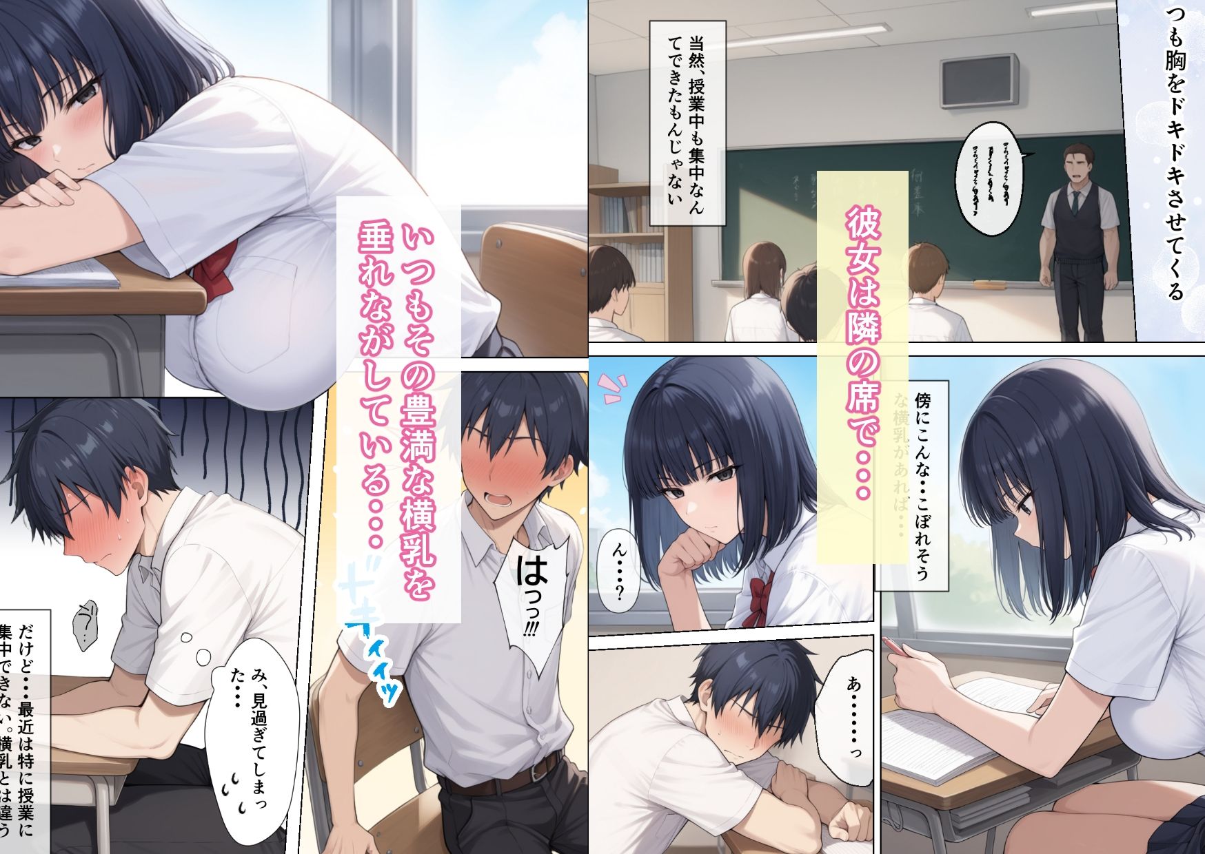 サンプル画像2:クラスの巨乳図書委員長はお義姉ちゃん(ステラぴんく) [d_667737]