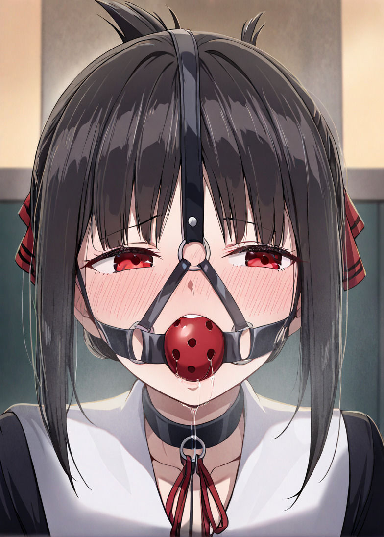 サンプル画像2:四宮か〇や緊縛されてボールギャグで顔面拘束！とめられない涎に羞恥MAX【猿轡】(ぷよのDID倉庫) [d_667868]