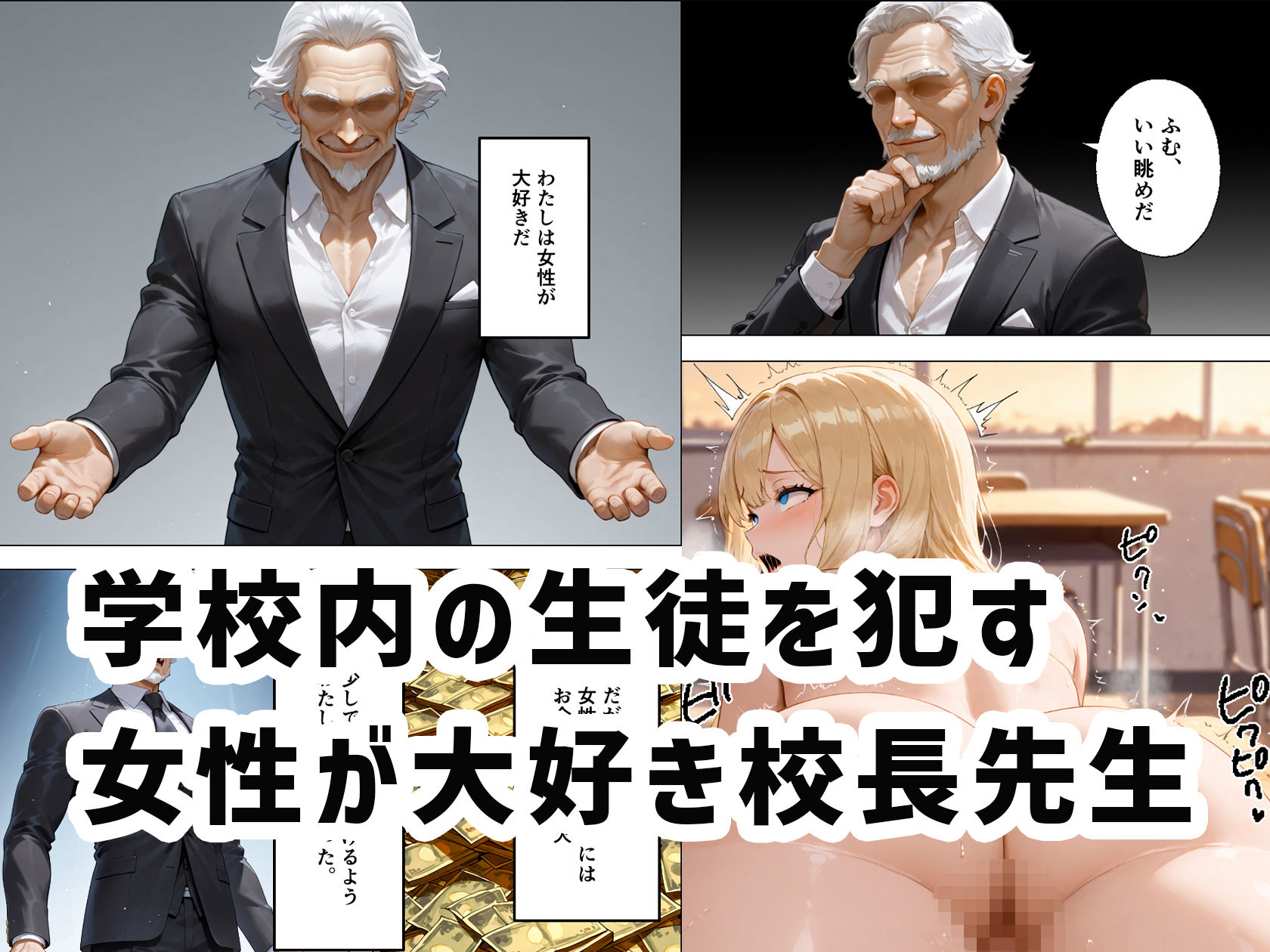 サンプル画像1:伝説の校長に私はなる！〜学校生徒を喰らい伝説になるお話〜(ぱらだいす) [d_667996]