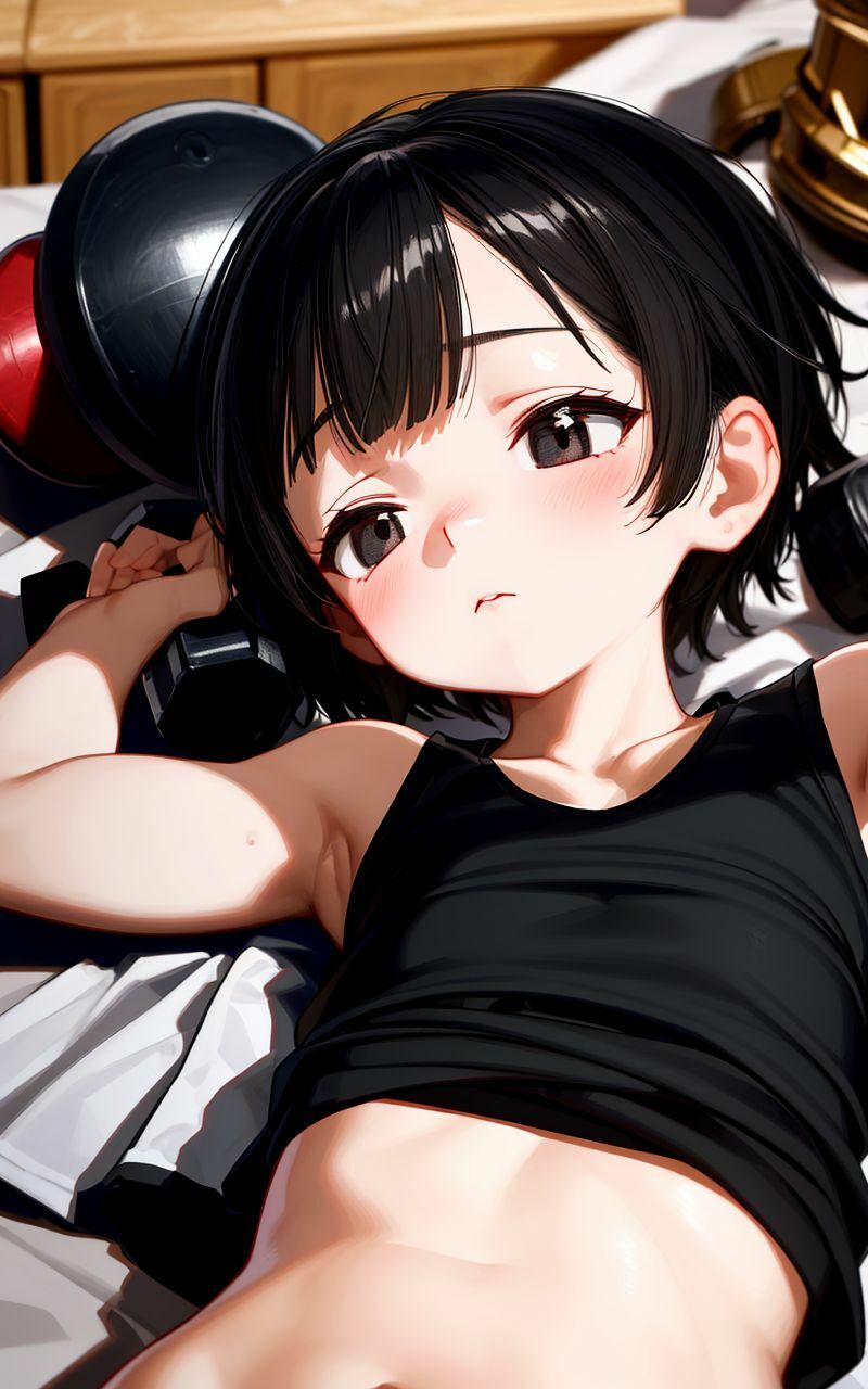 サンプル画像4:ジムで出会ったボーイッシュな女の子と生ハメトレーニング(ダンゴウオ) [d_668743]