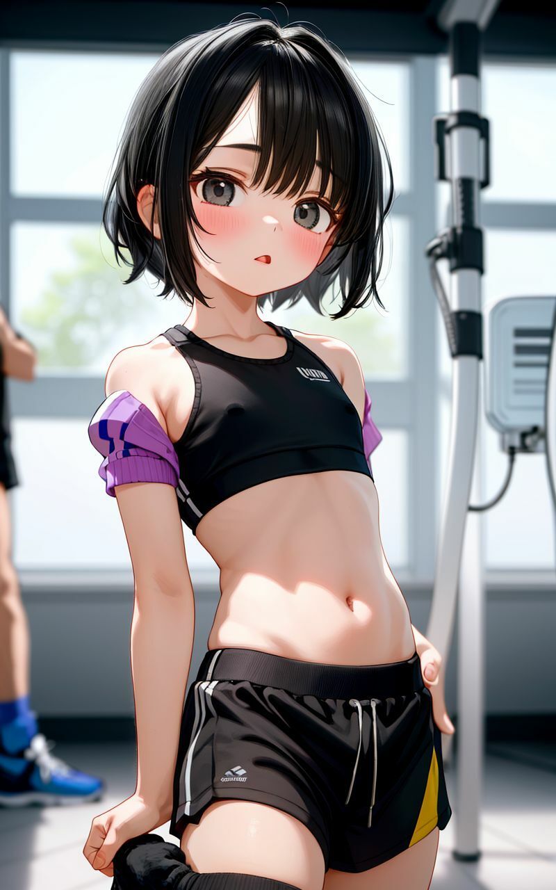 サンプル画像6:ジムで出会ったボーイッシュな女の子と生ハメトレーニング(ダンゴウオ) [d_668743]