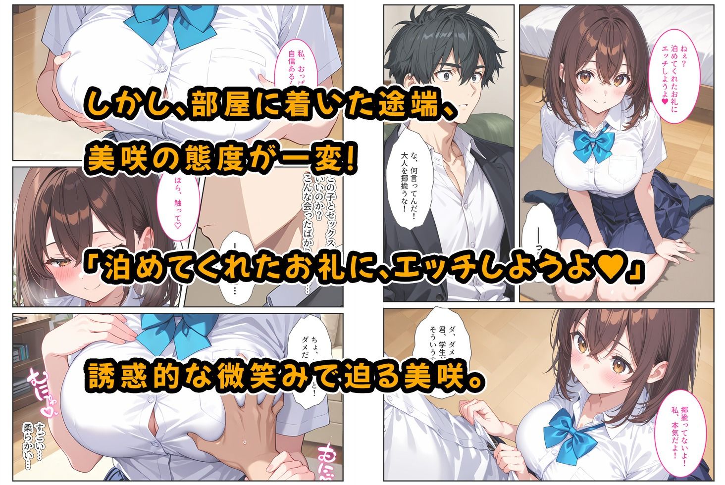 夜の公園で爆乳女子校生を拾ったら… 画像4