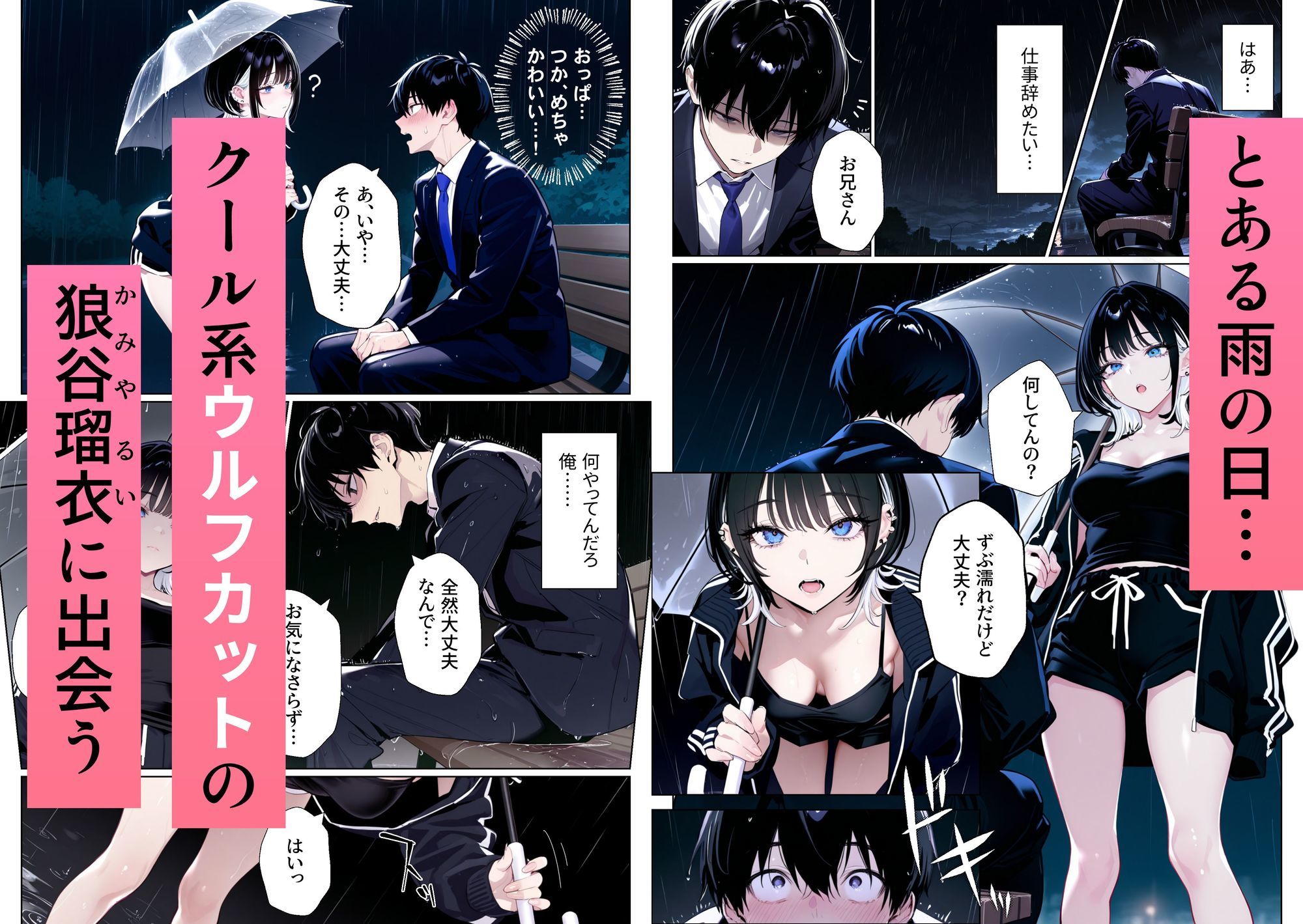 サンプル画像2:ウルフな彼女を庇ったら目一杯抱かせてくれました(ニーハイ堂) [d_669889]