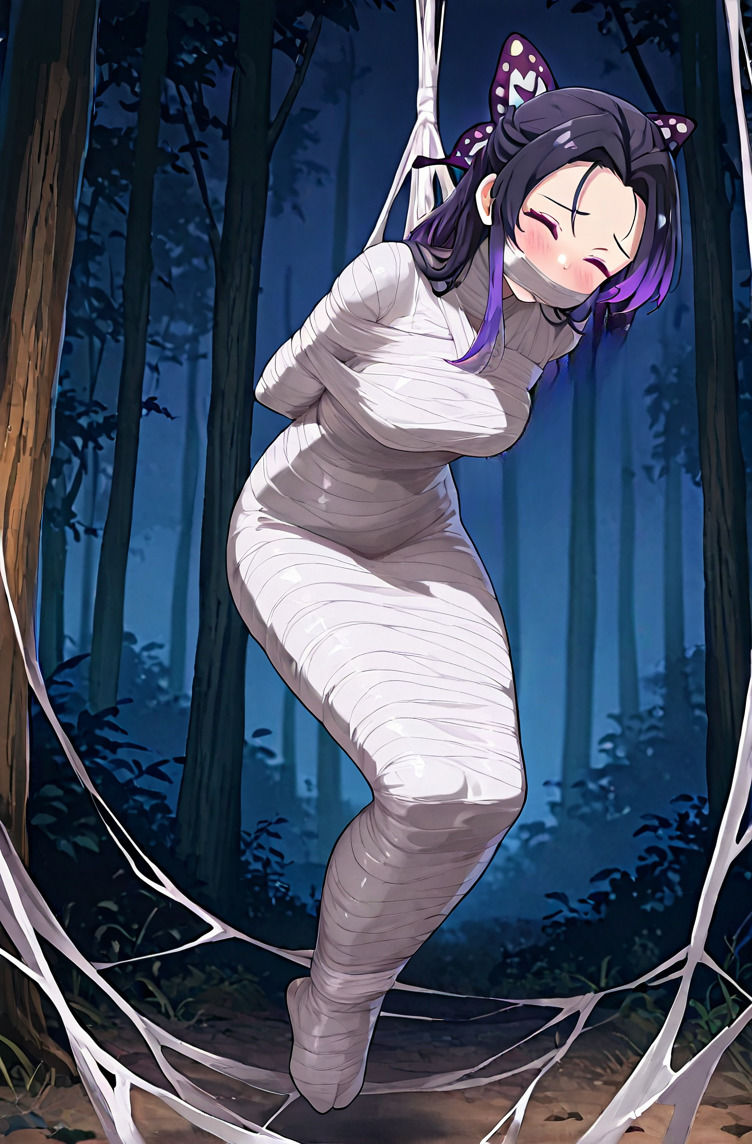 サンプル画像2:胡蝶し〇ぶ、猿轡と緊縛に悶え…〜蜘蛛鬼の拘束術〜(ぷよのDID倉庫) [d_670687]