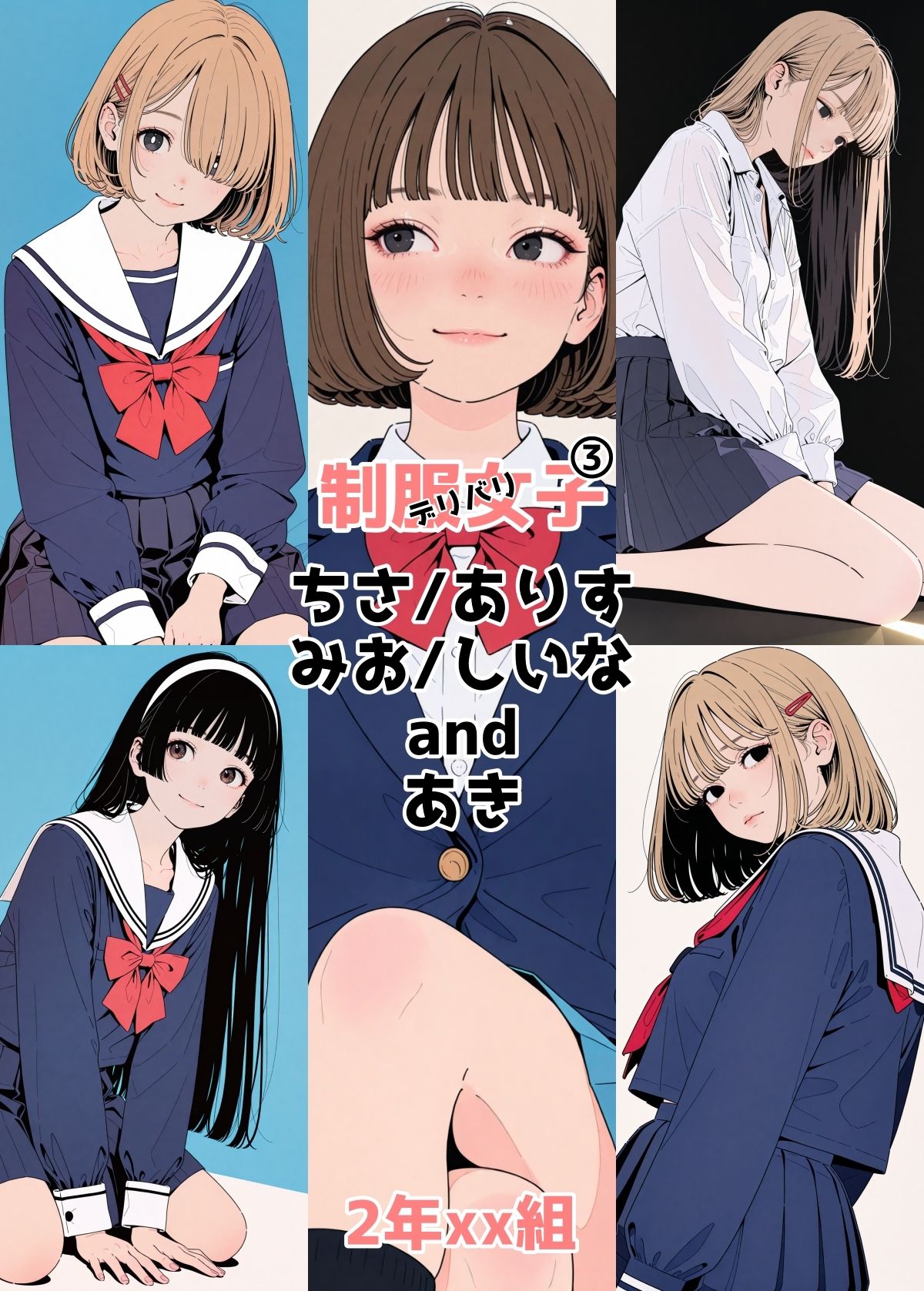 サンプル画像1:2年xx組デリバリ制服女子 3(2年xx組) [d_671399]
