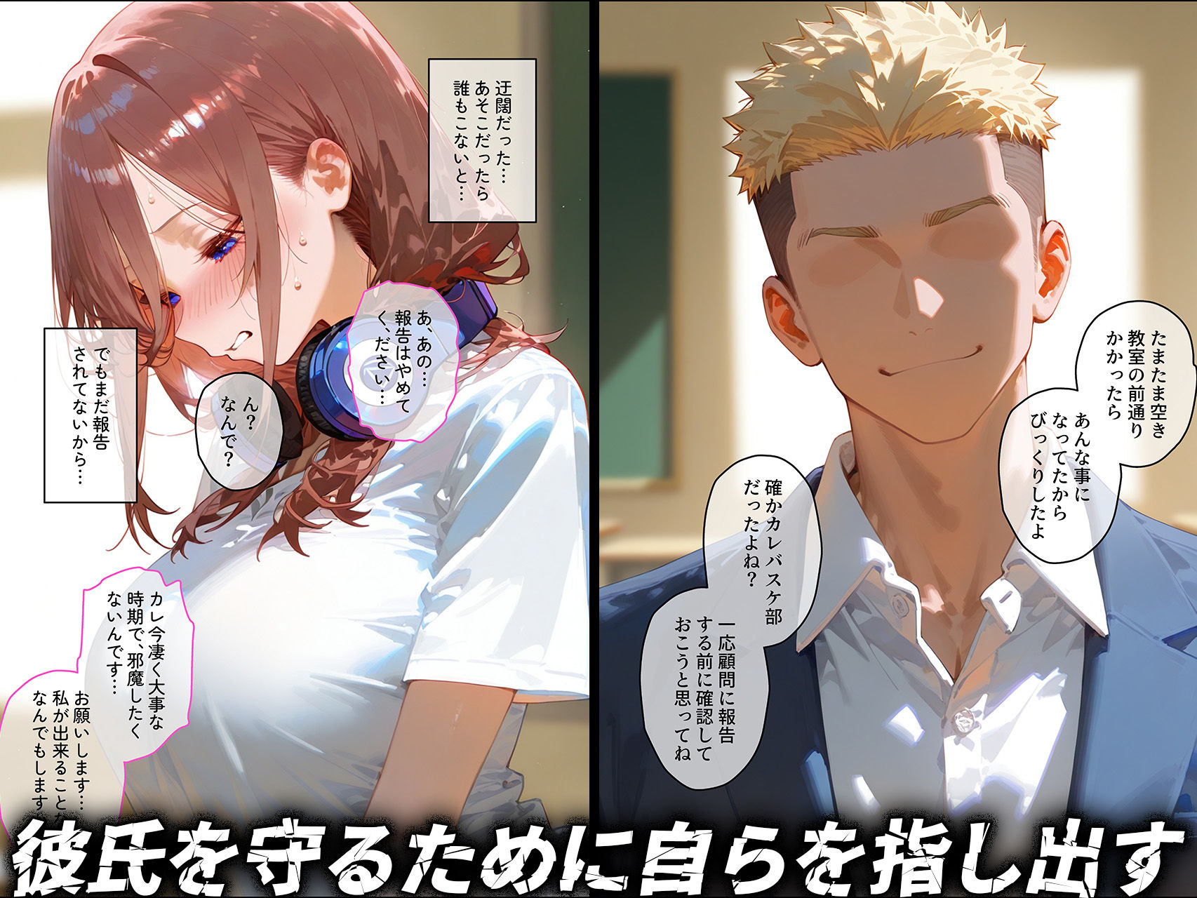 サンプル画像3:【中野◯玖】俺の大好きな清楚彼女が寝取られ快楽堕ちする話(NTR王) [d_671405]