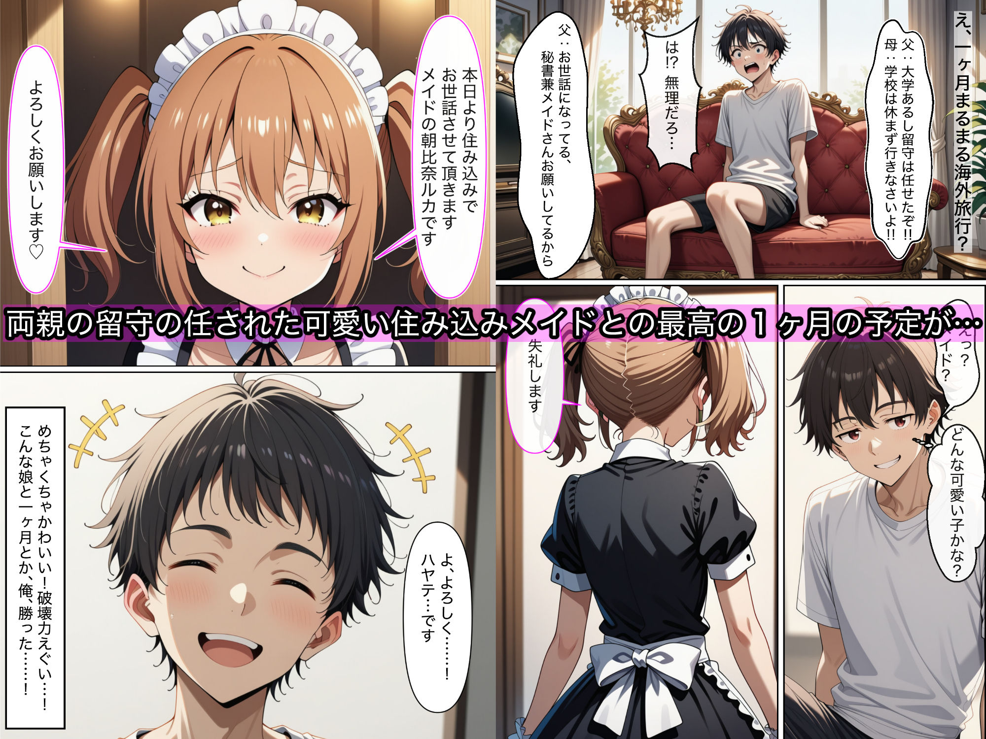 サンプル画像1:小悪魔メイドは男の娘(男の娘通信コミック) [d_671658]