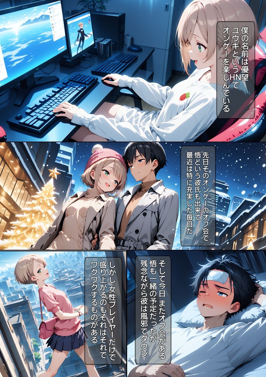 【漫画】オフパコ-男だと思っていたネトゲ友達【強●編】