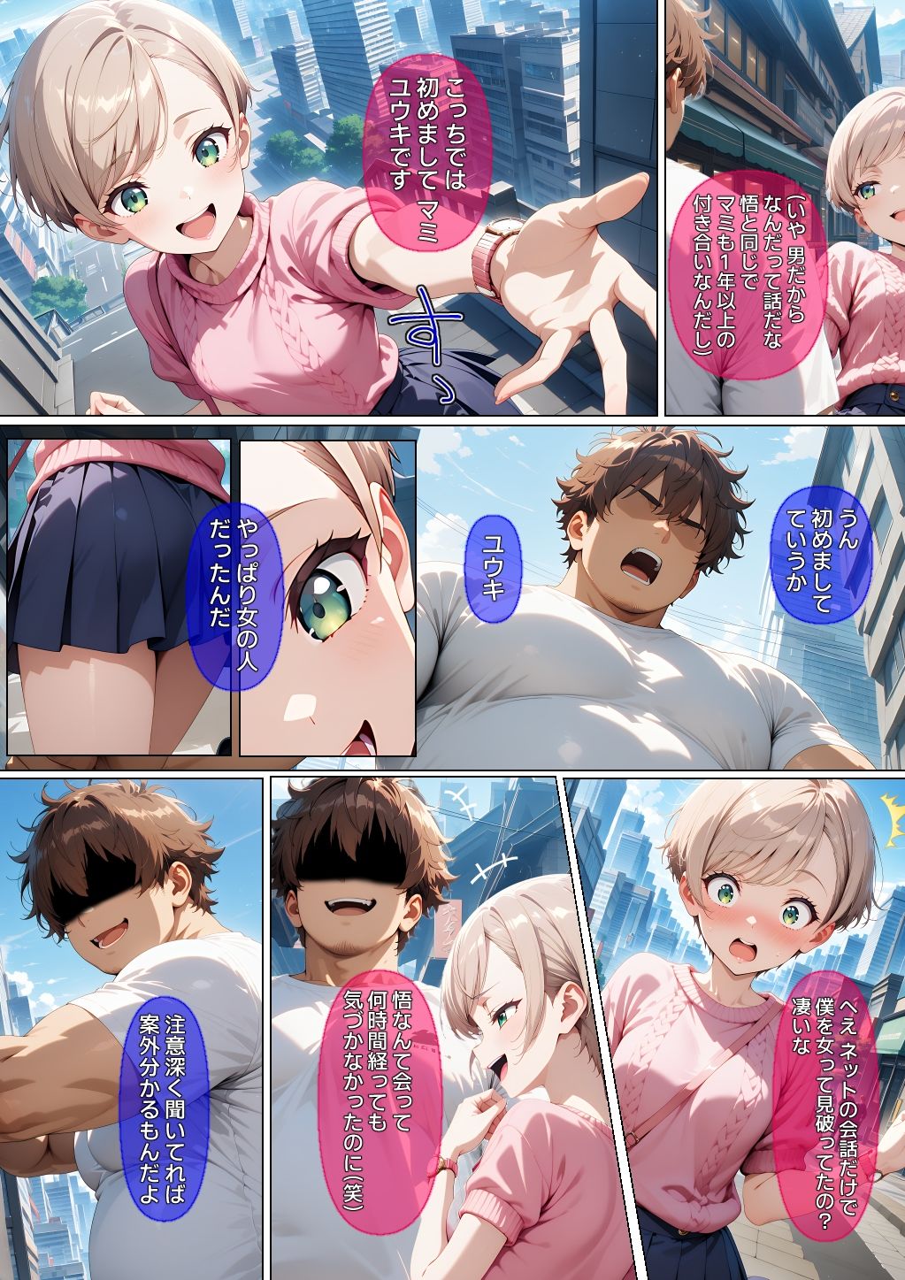 【漫画】オフパコ-男だと思っていたネトゲ友達【強●編】