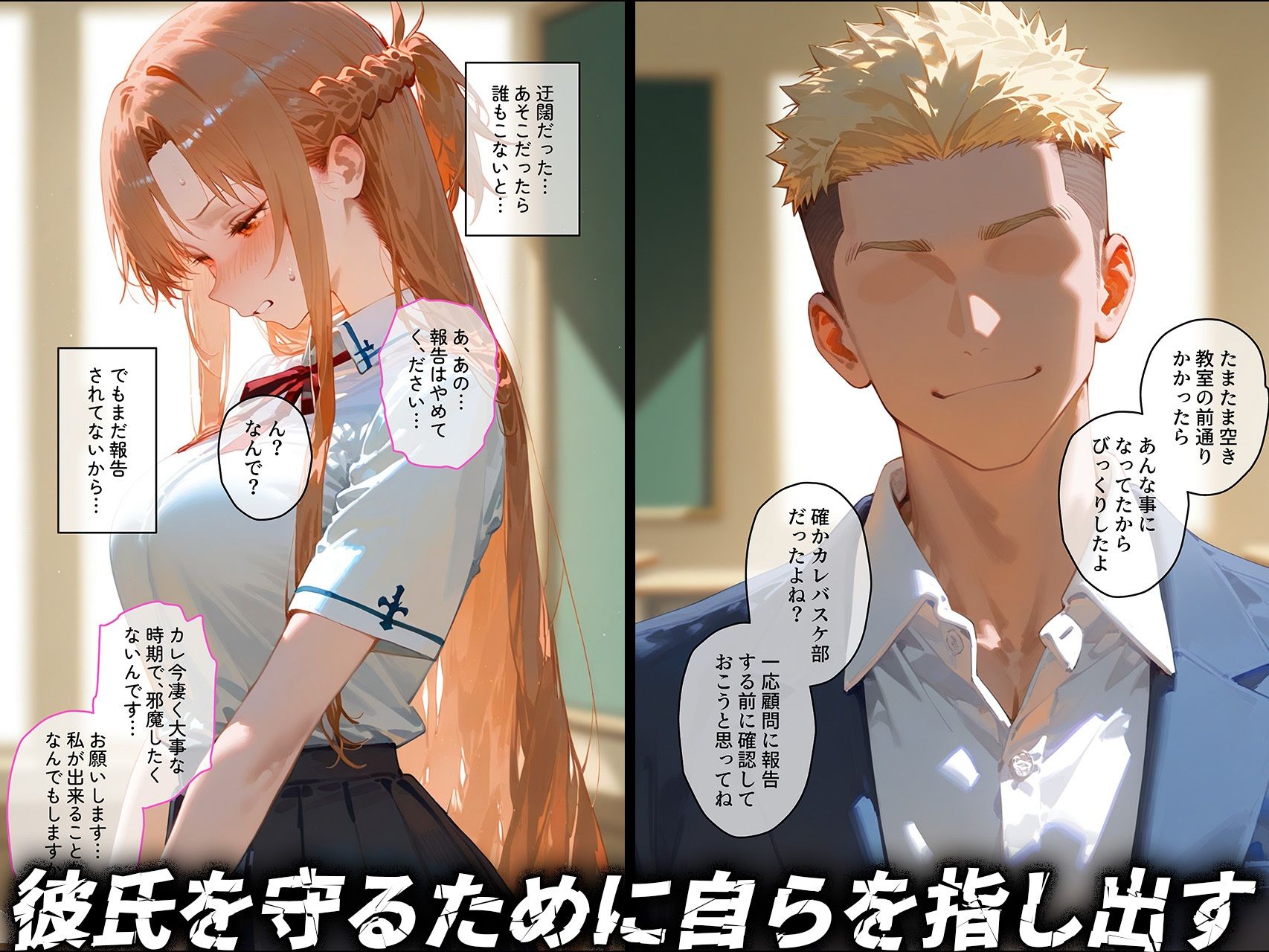 サンプル画像3:【結城明◯奈】俺の大好きな清楚彼女が寝取られ快楽堕ちする話(NTR王) [d_672523]