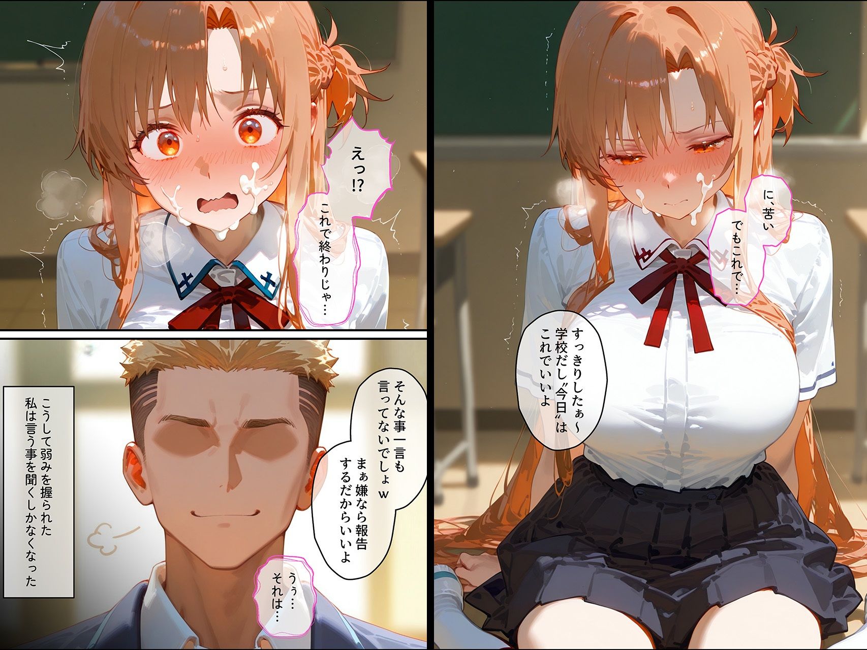 サンプル画像6:【結城明◯奈】俺の大好きな清楚彼女が寝取られ快楽堕ちする話(NTR王) [d_672523]