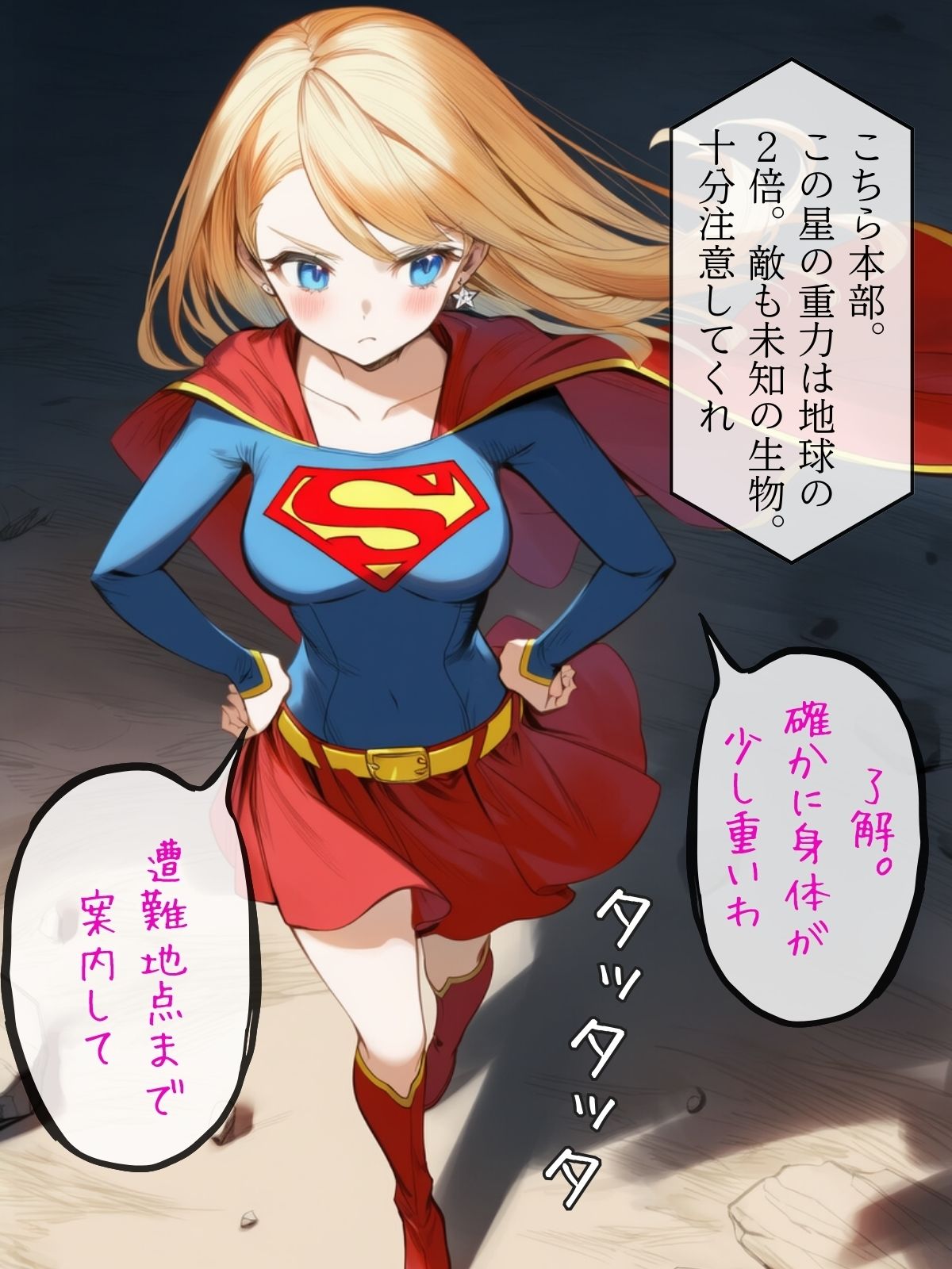 サンプル画像1:ヒロイン討伐No，3 スーパーヒロイン カレン(れい@AIフェチ絵) [d_673395]