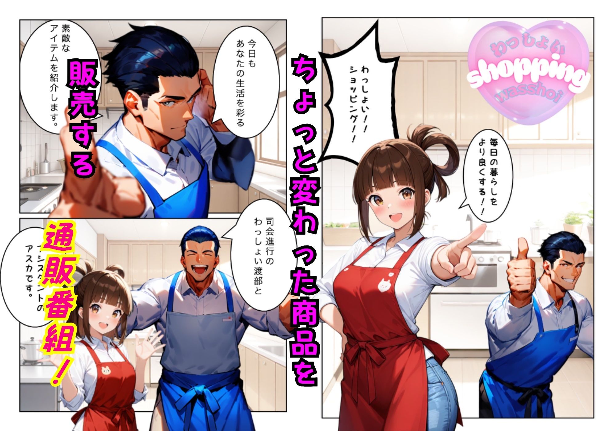 サンプル画像1:通販番組で食用パンティを販売したら放送事故とんでもないことになった話(パンティ大佐) [d_673473]