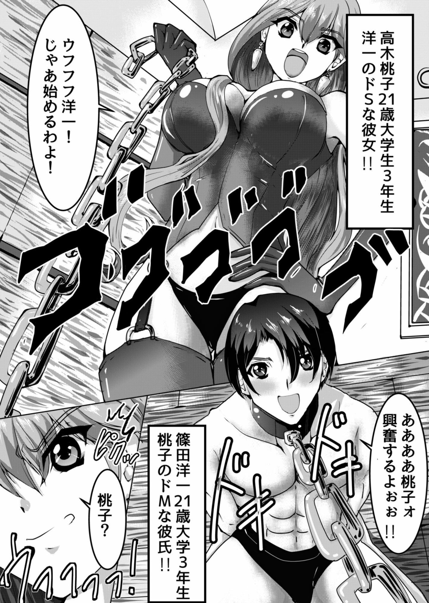 ドS彼女とドM彼氏のCBT調教生活！！ 画像1