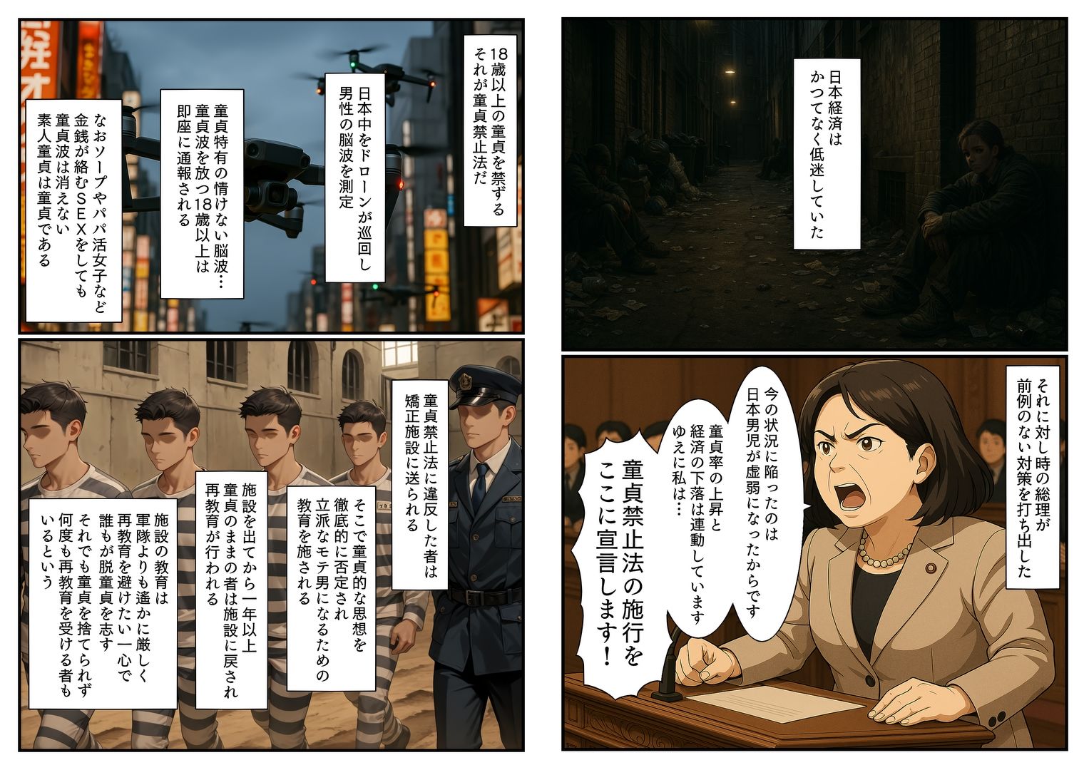 サンプル画像1:童貞禁止法のお陰で幼なじみのギャルとSEXした(エロ漫画専門店・南国ピンク) [d_674269]