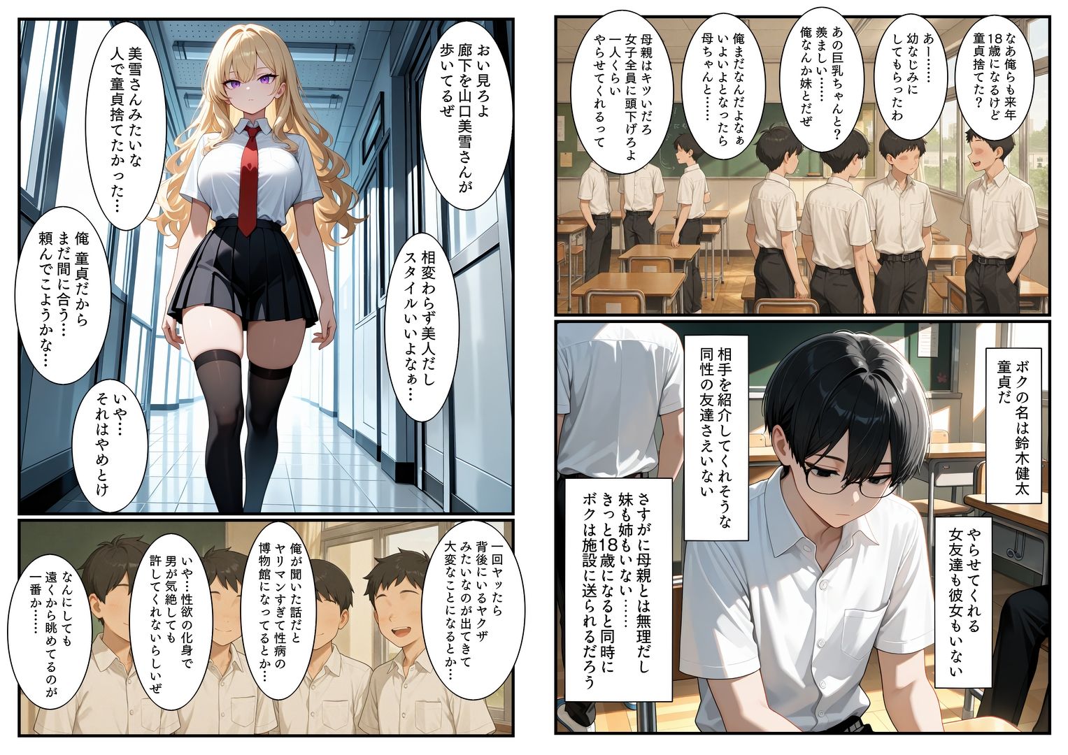 サンプル画像2:童貞禁止法のお陰で幼なじみのギャルとSEXした(エロ漫画専門店・南国ピンク) [d_674269]