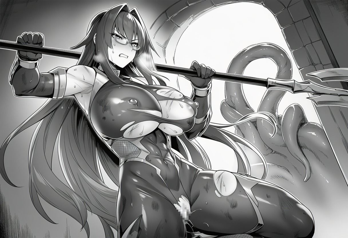 対魔師黒鋼レイナの敗北 触手敗北編 画像1