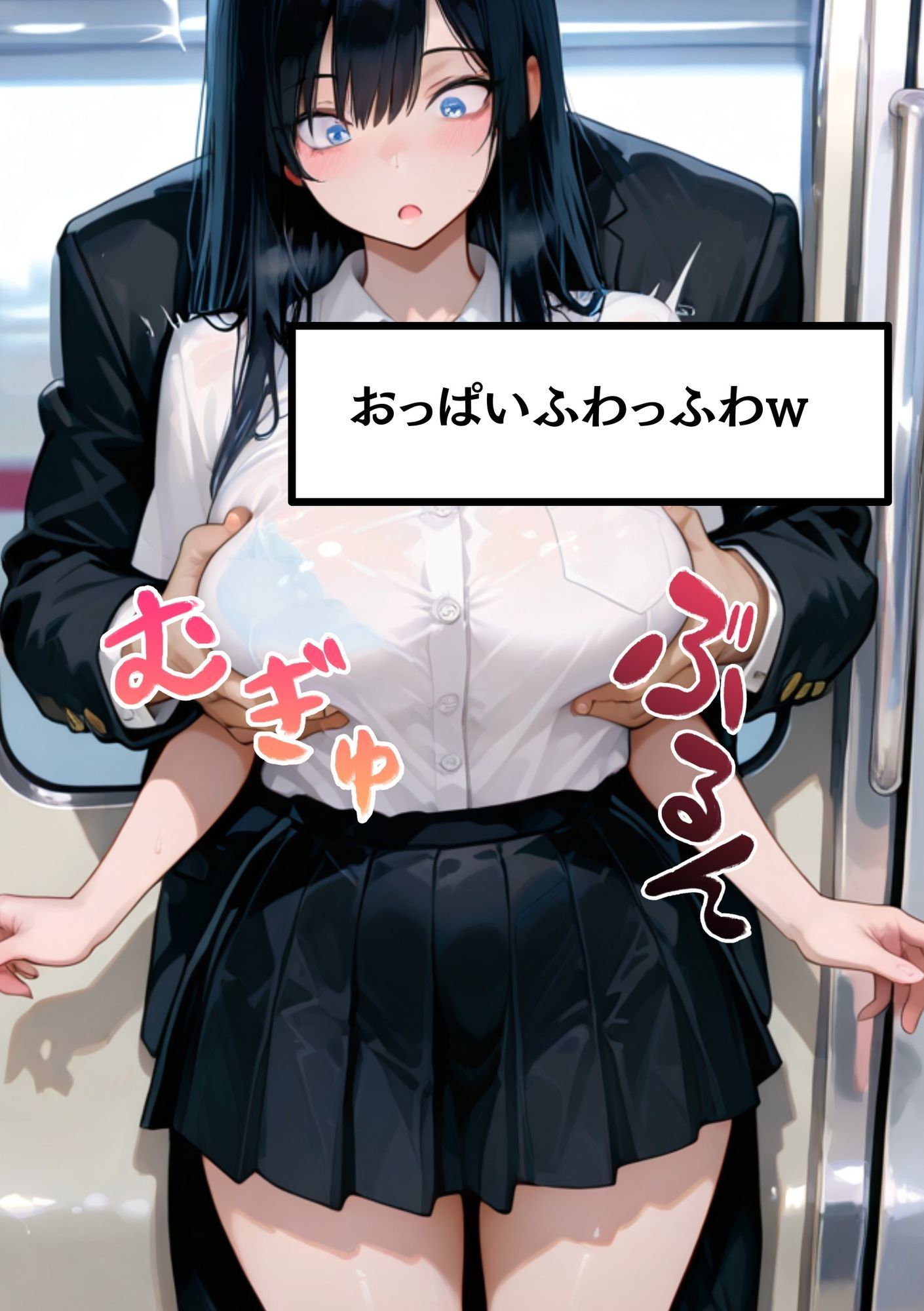 たわわJKのおっぱい揉んで中出しダメって言われてるのに鬼ピストンでおまんこの中に精子ドピュピュ注いでみた 画像2