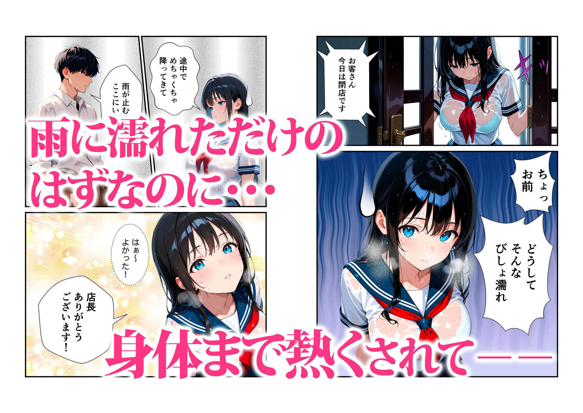 サンプル画像3:エロかわJKバイトに中出しえっちした話(きのこまん) [d_675723]