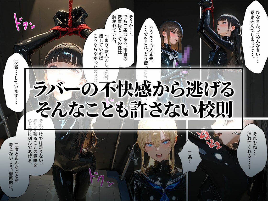 サンプル画像5:護謨学院｜更生プログラム【96Pコミック】放課後の連続拘束絶頂(TAIL LOVERS) [d_676273]