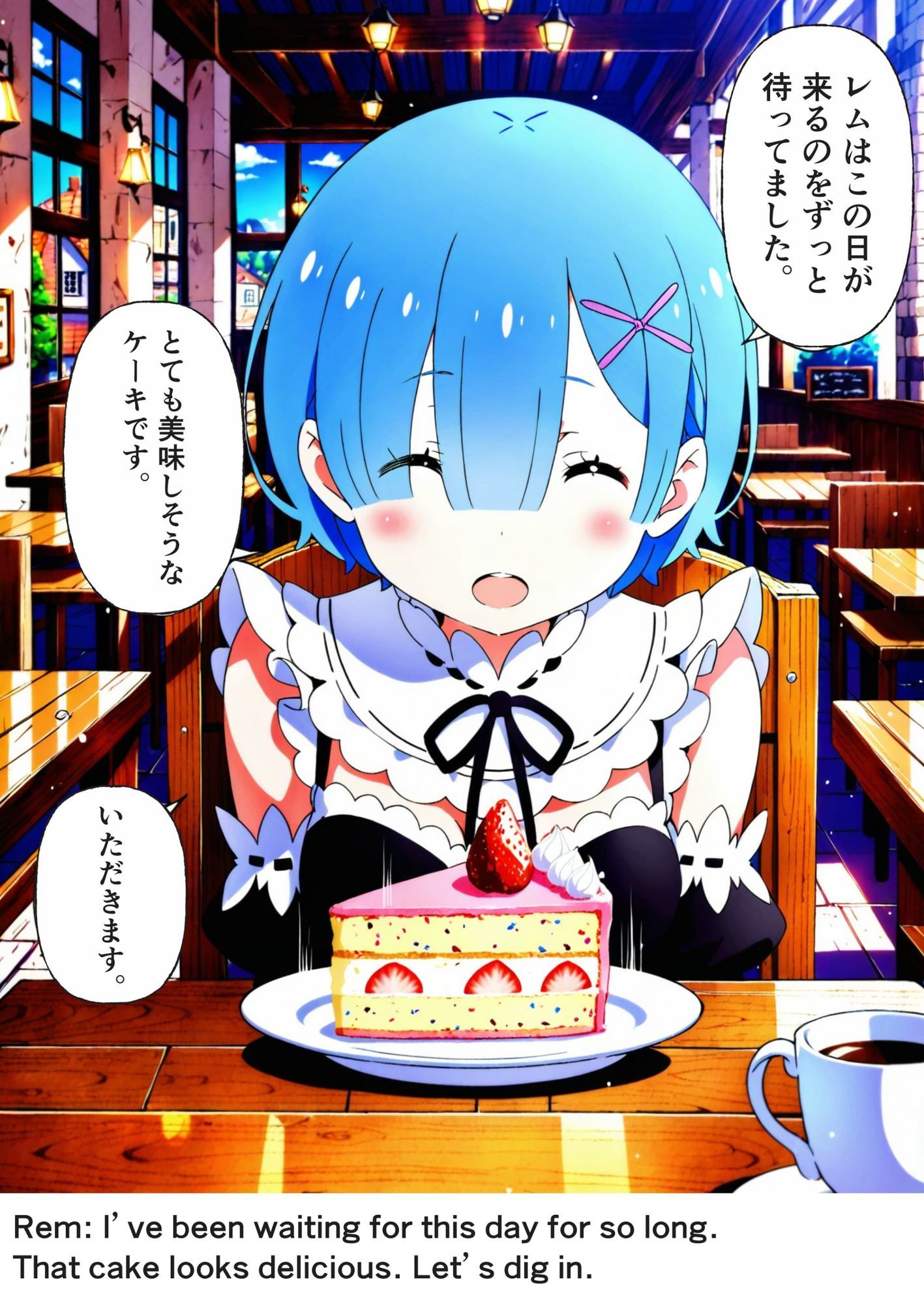 サンプル画像1:レムとイチャLOVEデート本(快楽) [d_676307]