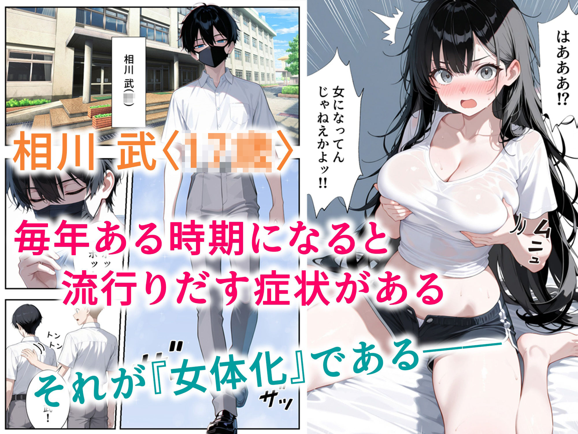 サンプル画像1:今年も女体化の季節がやってきました(だぶるクリっく) [d_677437]