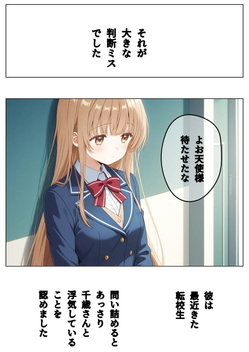 イケメン転校生に寝取られた天使様 画像5