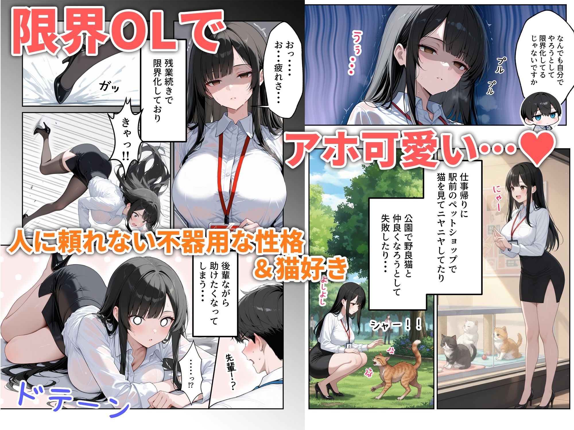 先輩えっち  クール系なのにアホ可愛い女上司をお持ち帰りした話 画像2