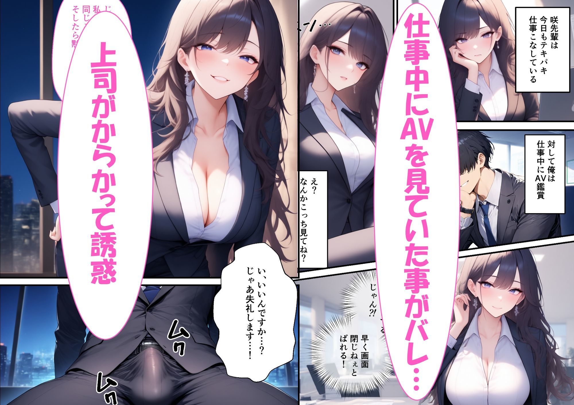 サンプル画像1:クールで美人な上司に誘惑されたけど逆に沼らせてやった話(ますどや) [d_677725]