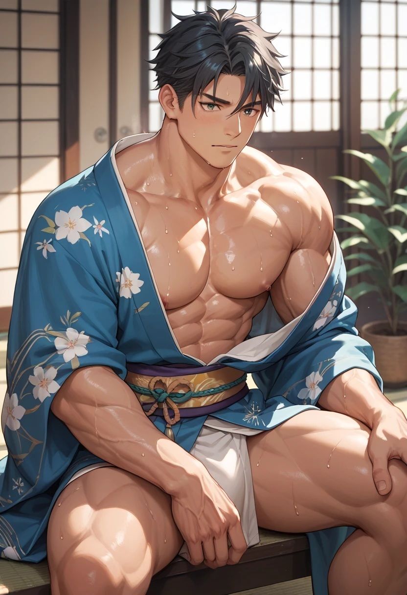 挿絵つきBL短編集「今日も汗まみれのガチムチ男子が蒸し蒸し筋肉を見せつけてくれて夜のおかずに困りません」 無料画像5