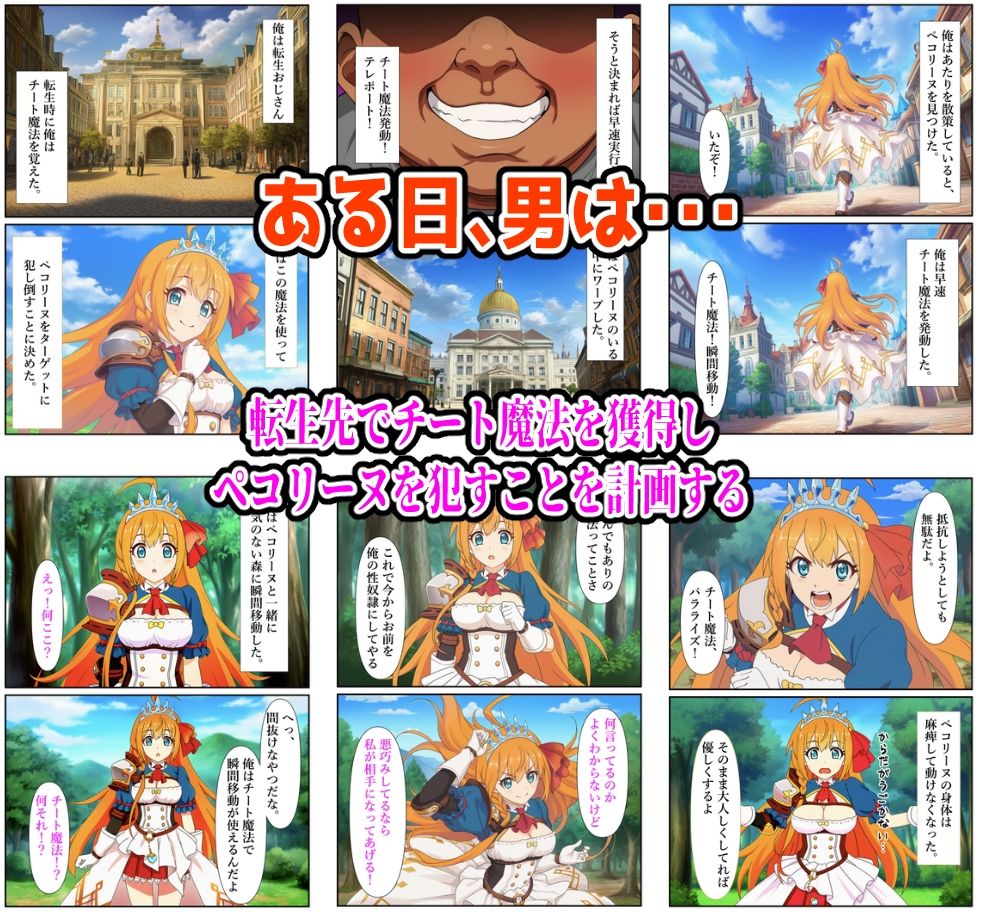 チート魔法で絶対服従！ ペコリーヌ快楽責め完全敗北 画像1
